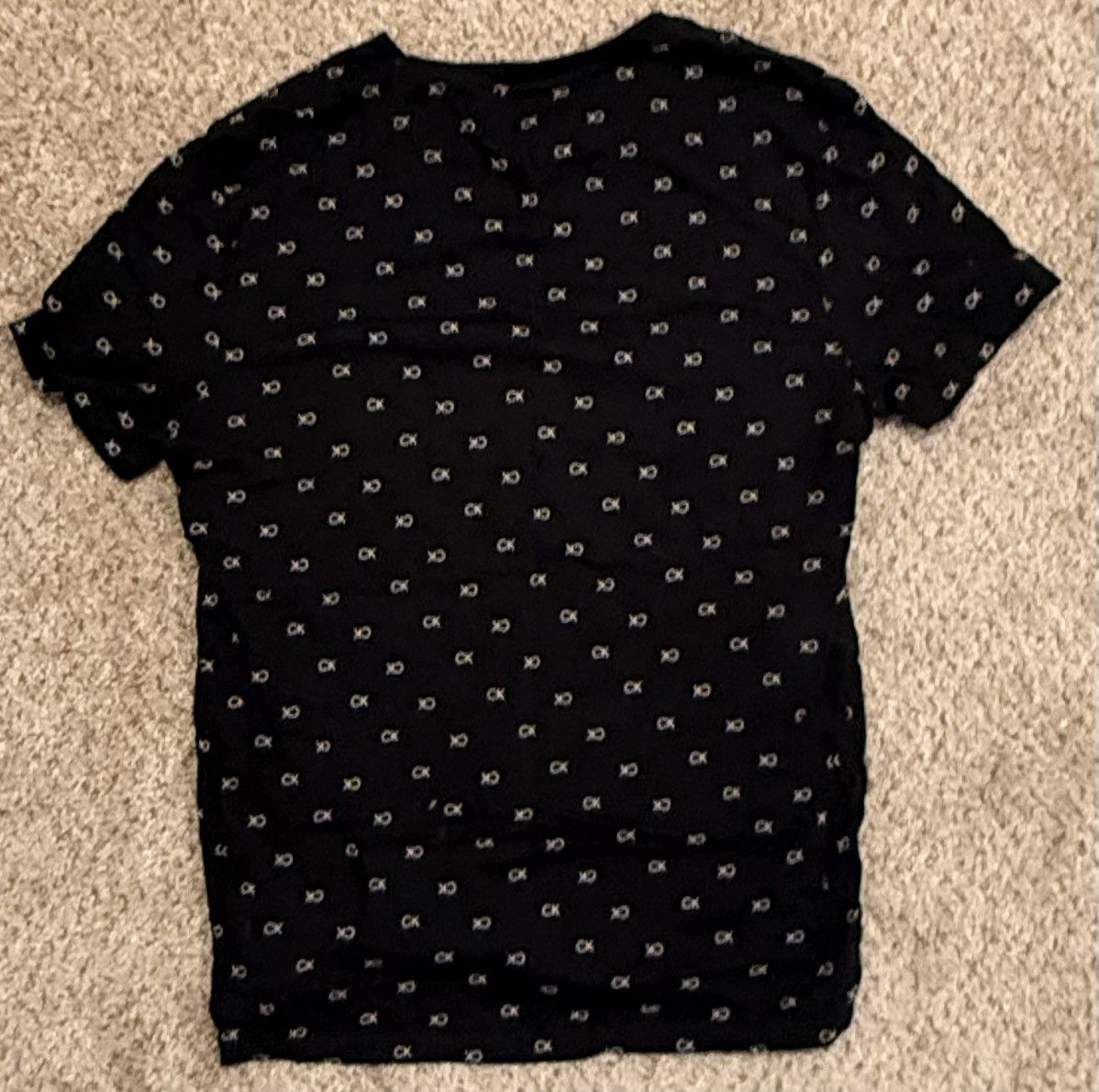 Calvin Klein Calvin Klein All-Over CK Logo Tee (Black) Size US M / EU 48-50 / 2 - 3 Thumbnail