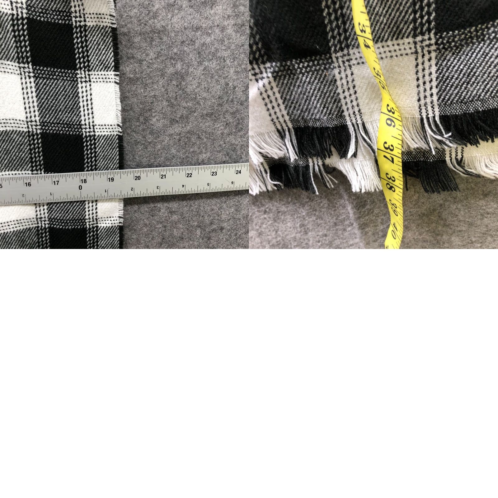 Gap NWT Gap Fringe Plaid Scarf One Size Black White Rectangle Winter Unisex Size ONE SIZE - 8 Thumbnail