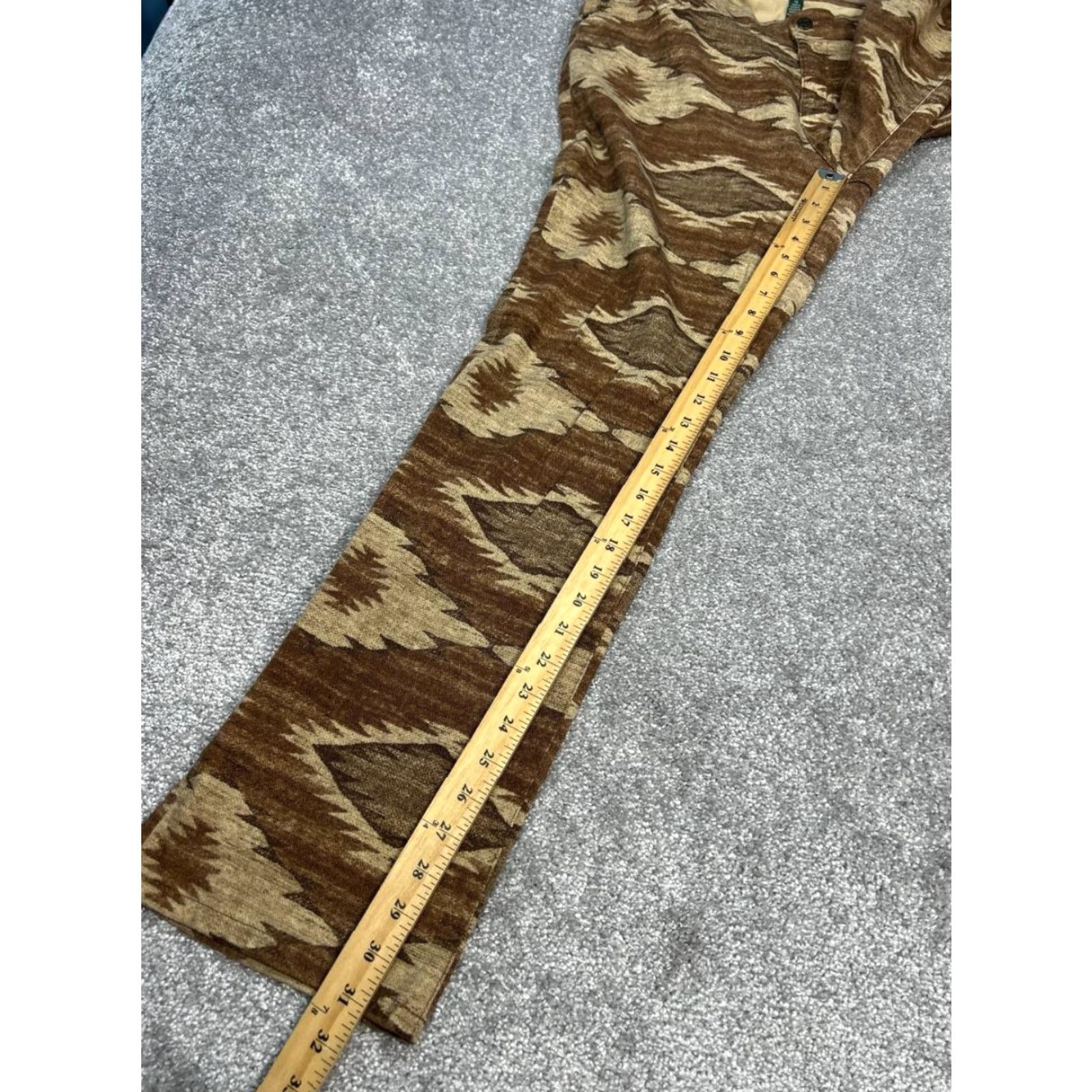Ralph Lauren Lauren Ralph Lauren Jeans Womens 14 Brown Cotton Aztec Modern Straight Leg 36x31 Denim Size 36" / US 14 / IT 50 - 5 Thumbnail