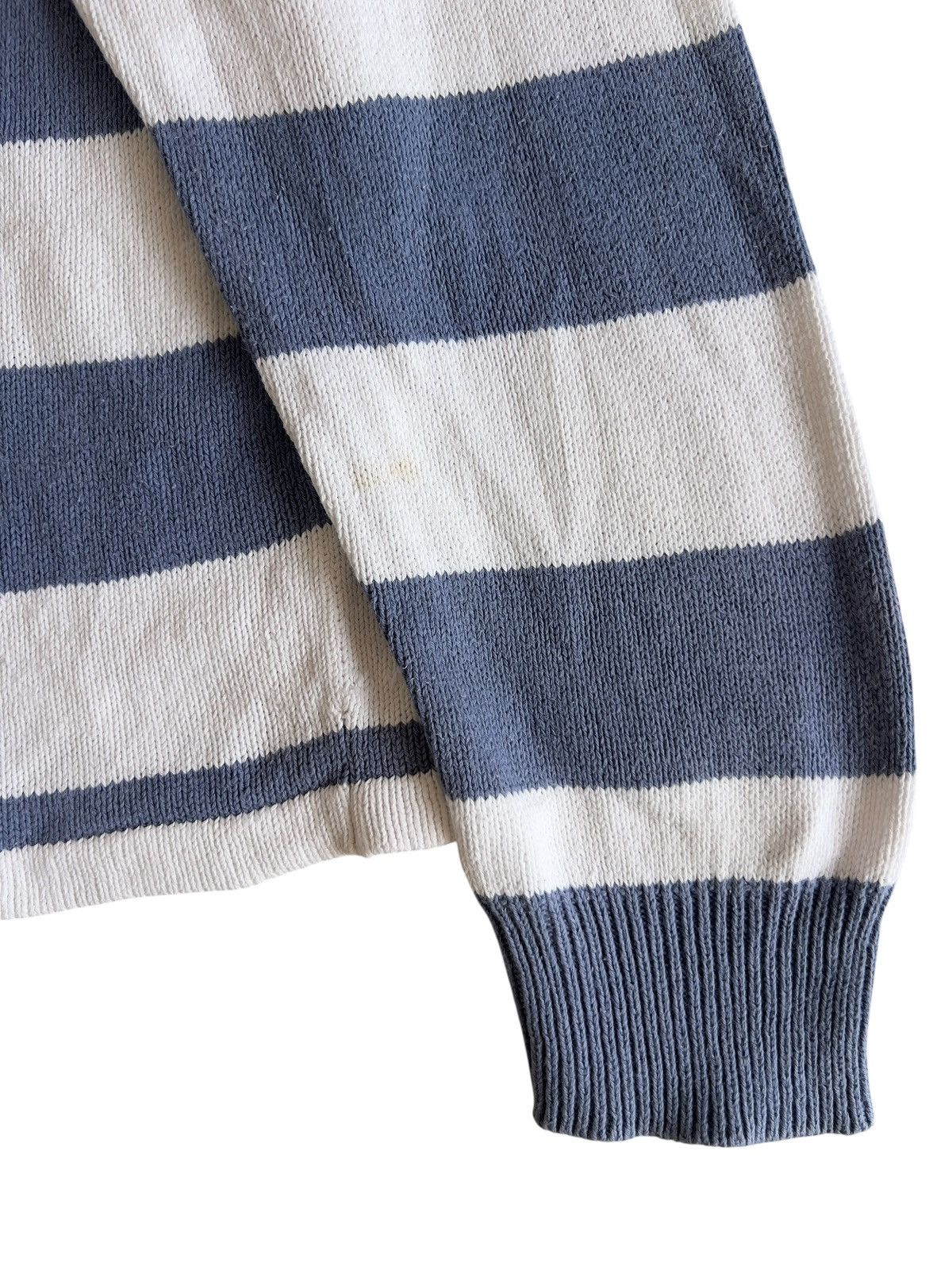 Canterbury of New Zealand Vintage 90s Centerburry Polo Rugby Knitwear Blue White Size US L / EU 52-54 / 3 - 4 Thumbnail