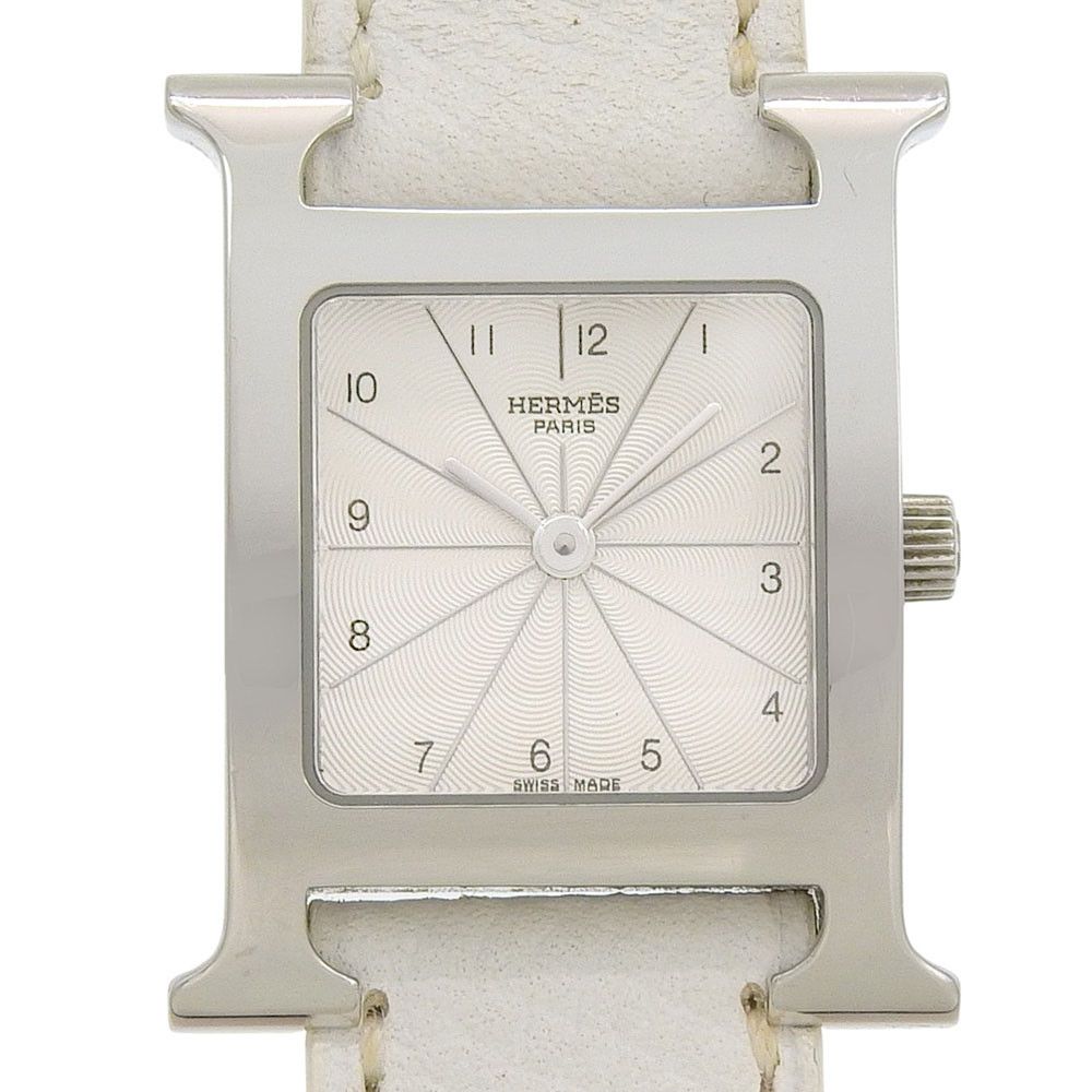 Hermes Hermes Hermès H Watch HH1.210 Stainless Steel Watch Metal Quartz DUTY FREE for USA Size ONE SIZE - 1 Thumbnail