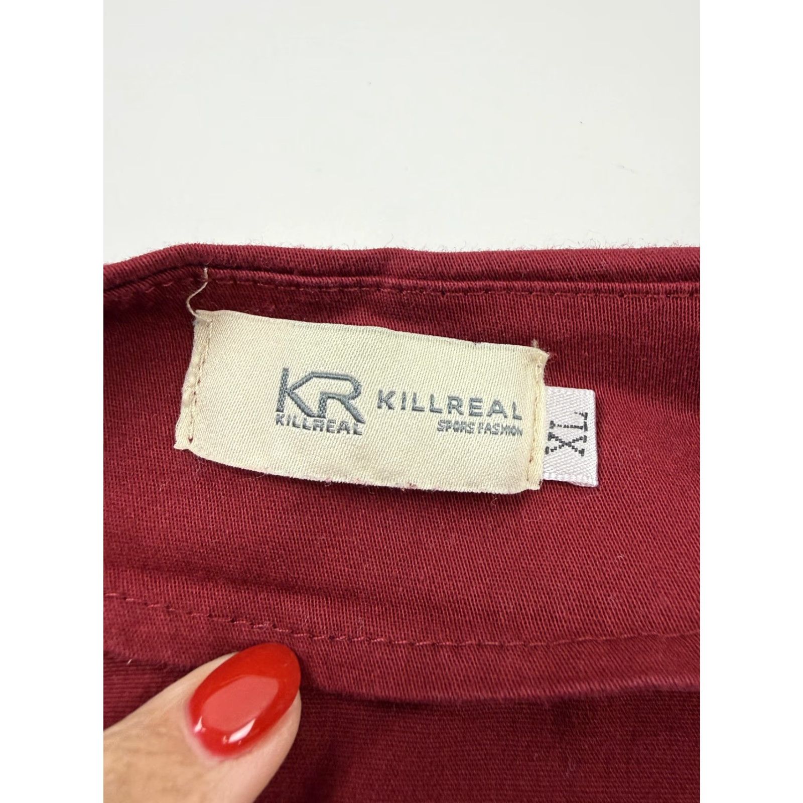 Vintage Killreal Dress Womens XL Red Polka Dot Fit & Flare Knee Length Collared Rock Retro Sleeveless; Casual Party/Cocktail Size XL / US 12-14 / IT 48-50 - 4 Thumbnail