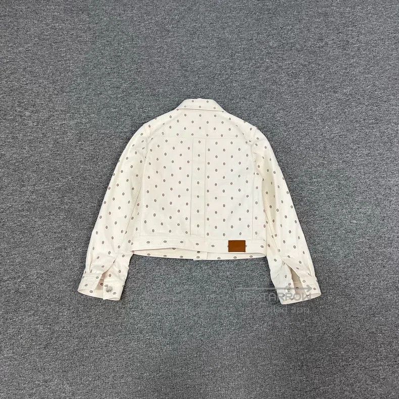 Hermes Hermes Pig Nose All-Over Printed Denim Jacket Size XXS / US 00 / IT 34 - 2 Thumbnail