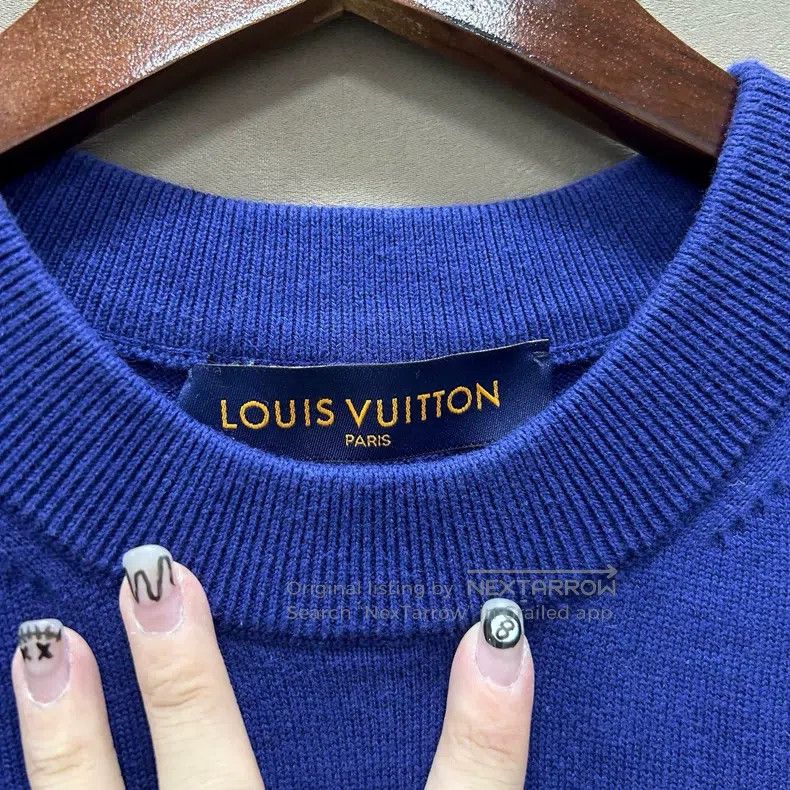 Louis Vuitton Louis Vuitton Blue knitted short-sleeved T-shirt Size US S / EU 44-46 / 1 - 3 Thumbnail