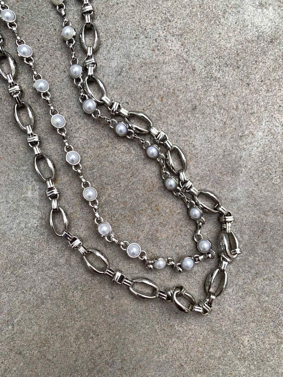 Jewelry 2 Layer Natural Echo Pearled Wallet Chain Size ONE SIZE - 4 Thumbnail