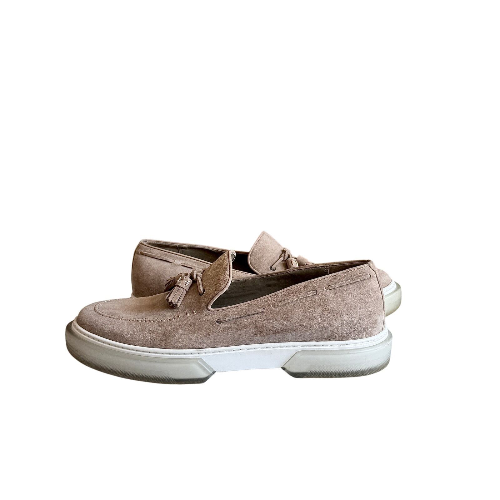Hermes Hermes Men's Beige Ecoutes Loafers Size US 11 / EU 44 - 4 Thumbnail