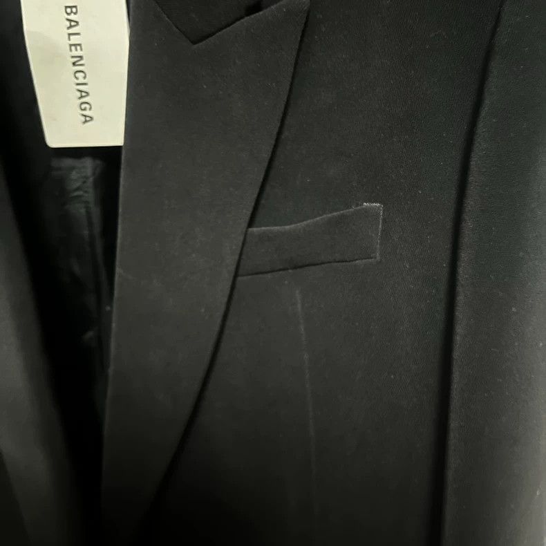 Balenciaga Balenciaga shoulder logo padded silk coat-2506 Size US M / EU 48-50 / 2 - 3 Thumbnail