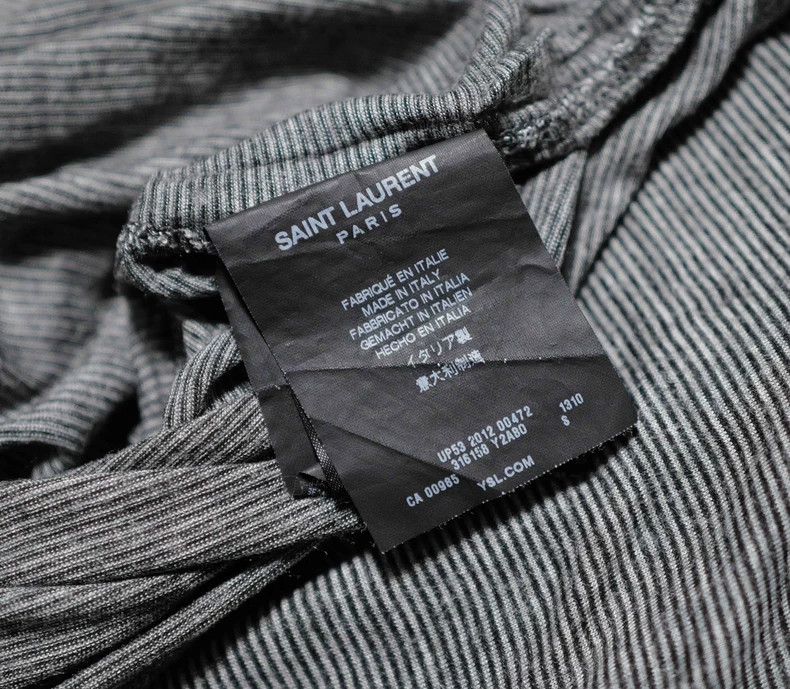 Saint Laurent Paris Saint Laurent Paris Pinstripe t-shirt Size S / US 4 / IT 40 - 4 Thumbnail