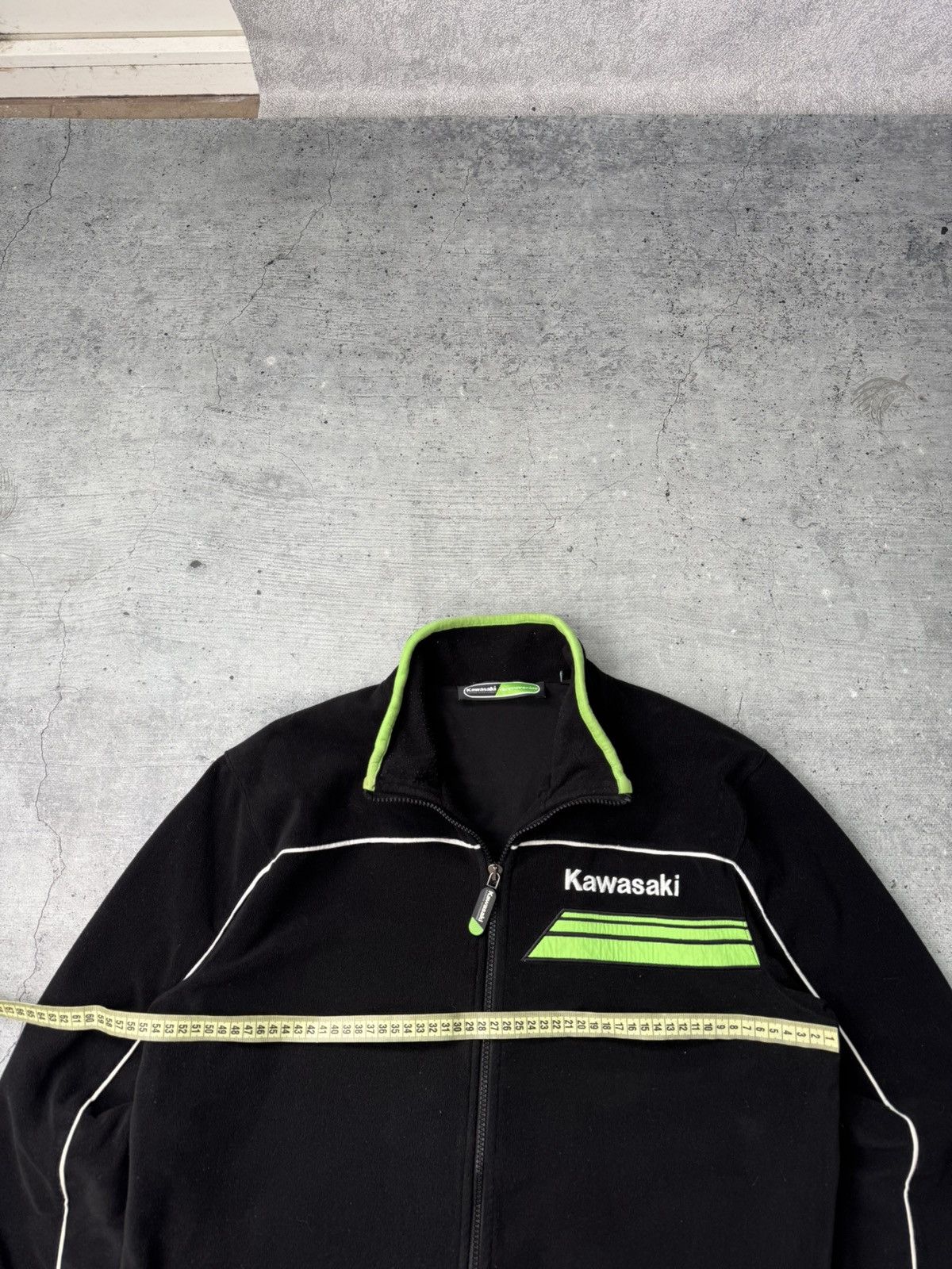 Japanese Brand Vintage Kawasaki Fleece Racing Sherpa Jacket Y2K M/L Size US L / EU 52-54 / 3 - 3 Thumbnail