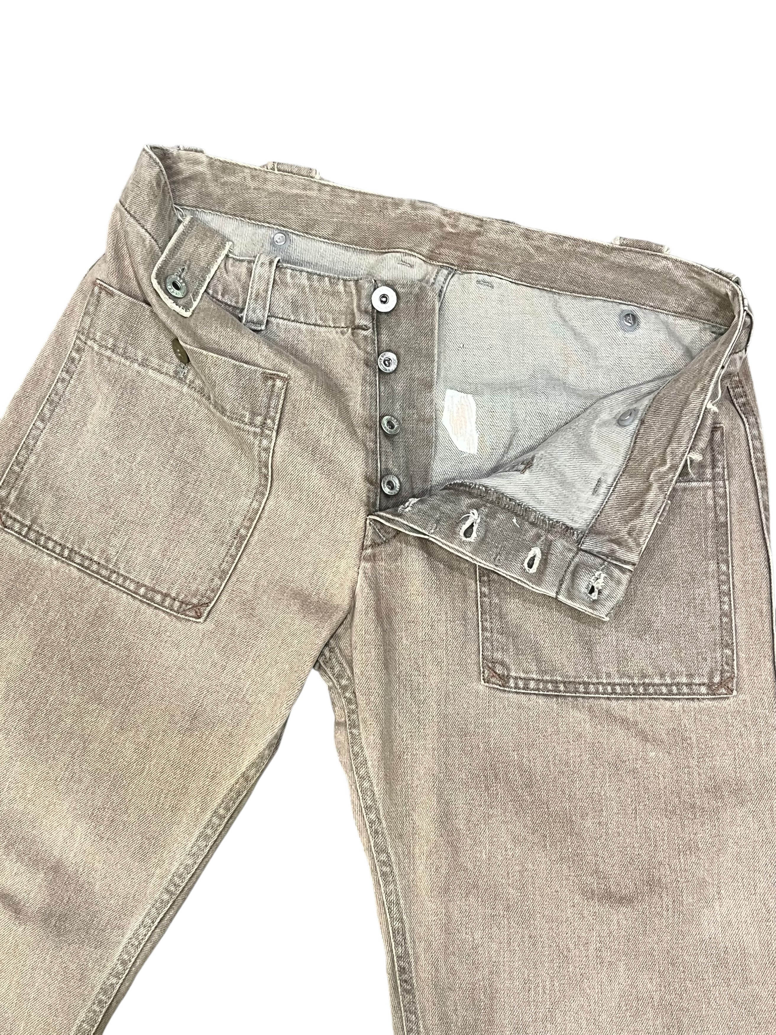 Diesel 🔥Vintage DIESEL BUSH PANTS Distressed FLARE Denim ITALY Size US 31 - 5 Thumbnail