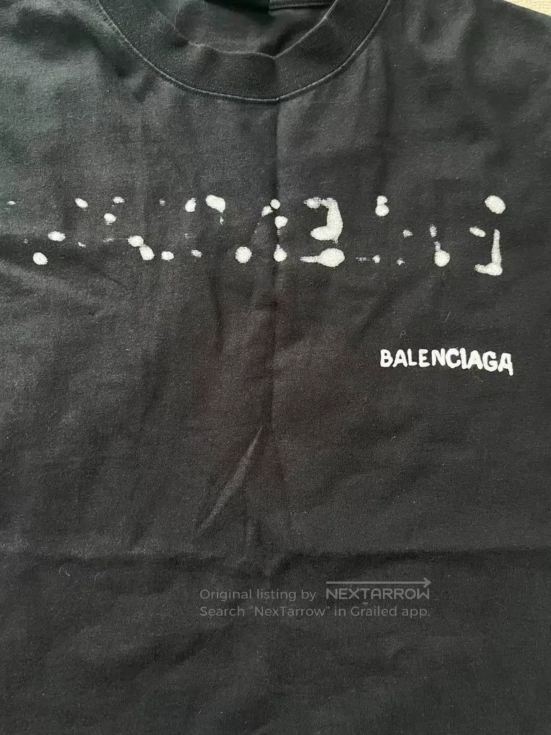 Balenciaga Balenciaga Logo Letter Print Round Neck Short Sleeve T-Shi Size US M / EU 48-50 / 2 - 3 Thumbnail