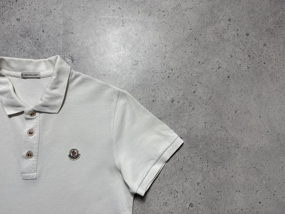 Moncler Moncler Maglia Polo Manica Corta Luxury Shirt White Size S Size US S / EU 44-46 / 1 - 2 Thumbnail