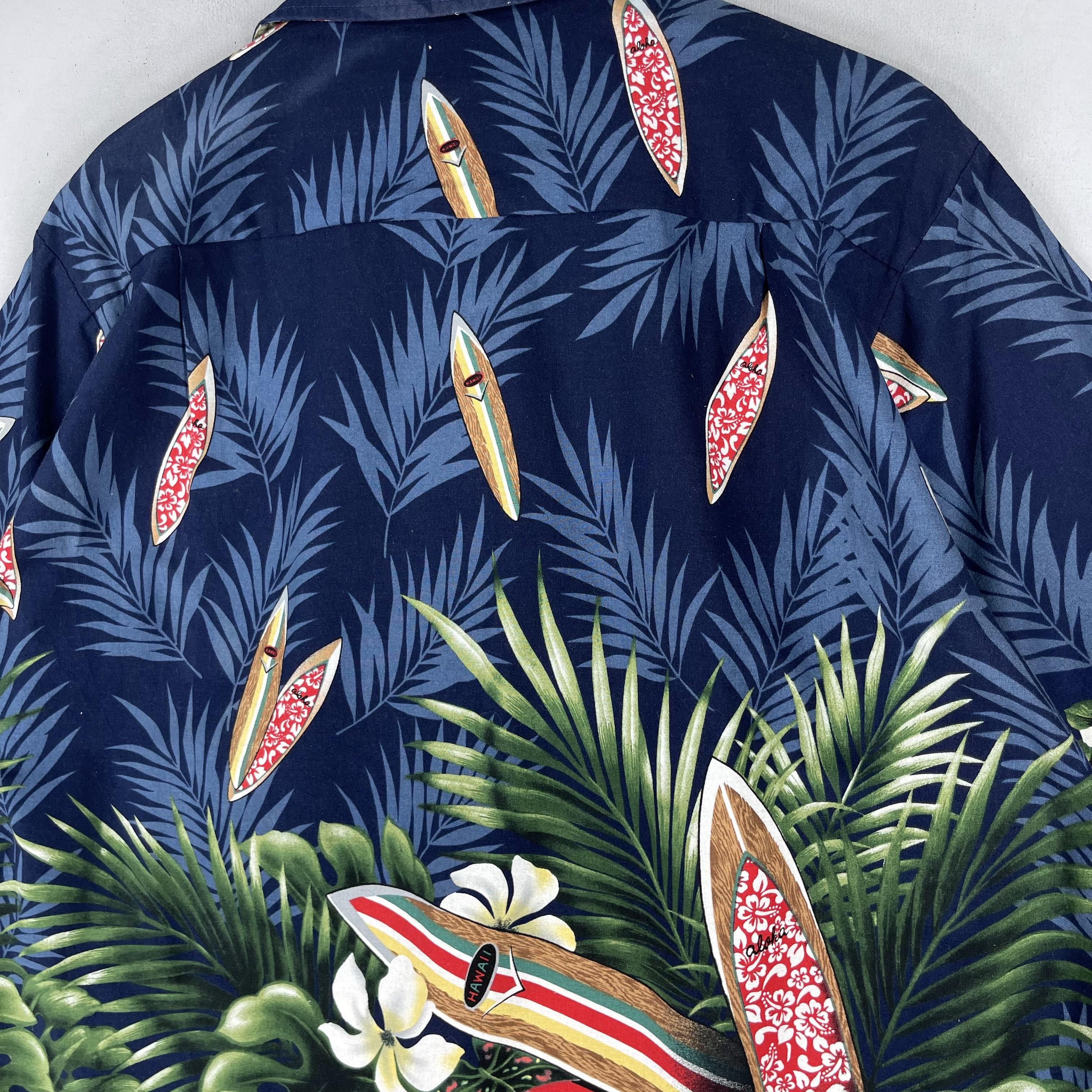 Vintage Vintage RJC Hawaii Tropical Classic Cars Motive Shirt Size US XL / EU 56 / 4 - 11 Thumbnail