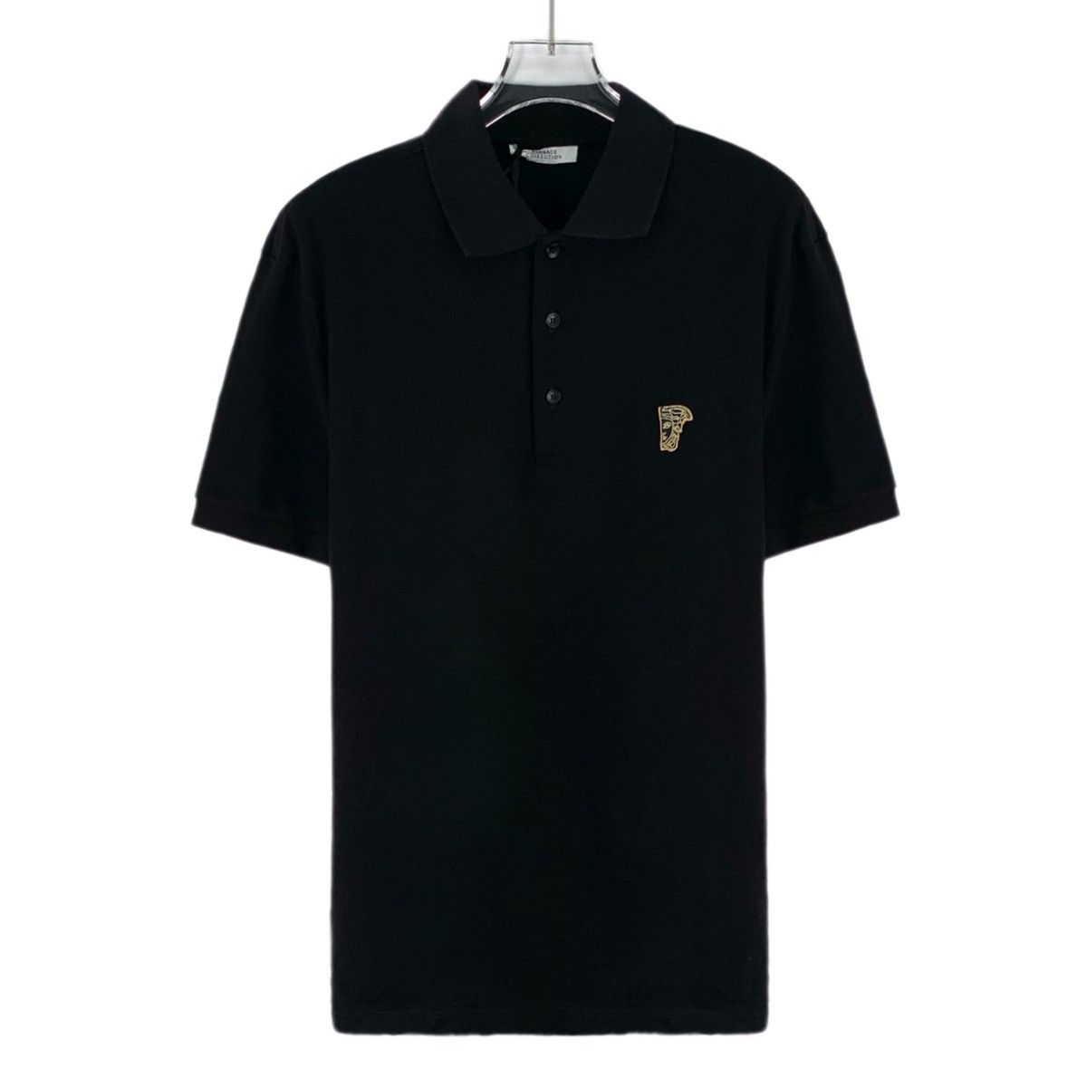 Versace Versace 23 Black Medusa Head Button Front Polo Shirt K26WX Size US S / EU 44-46 / 1 - 1 Thumbnail