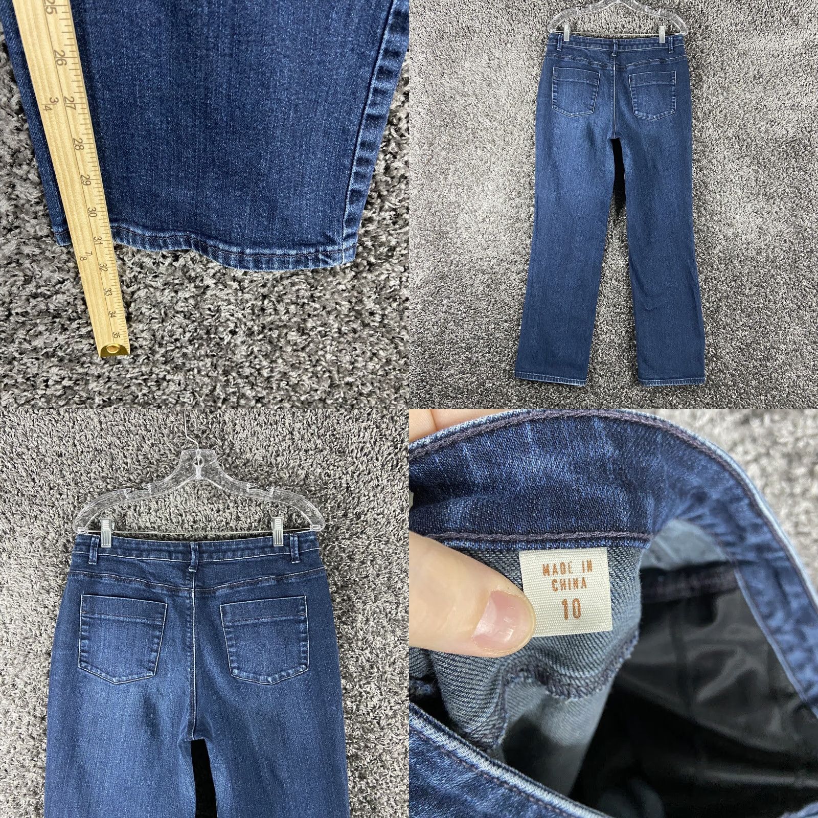 Coldwater Creek Coldwater Creek Blue Straight Leg Jeans Women’s Size 10 Regular Size 32" / US 10 / IT 46 - 8 Thumbnail