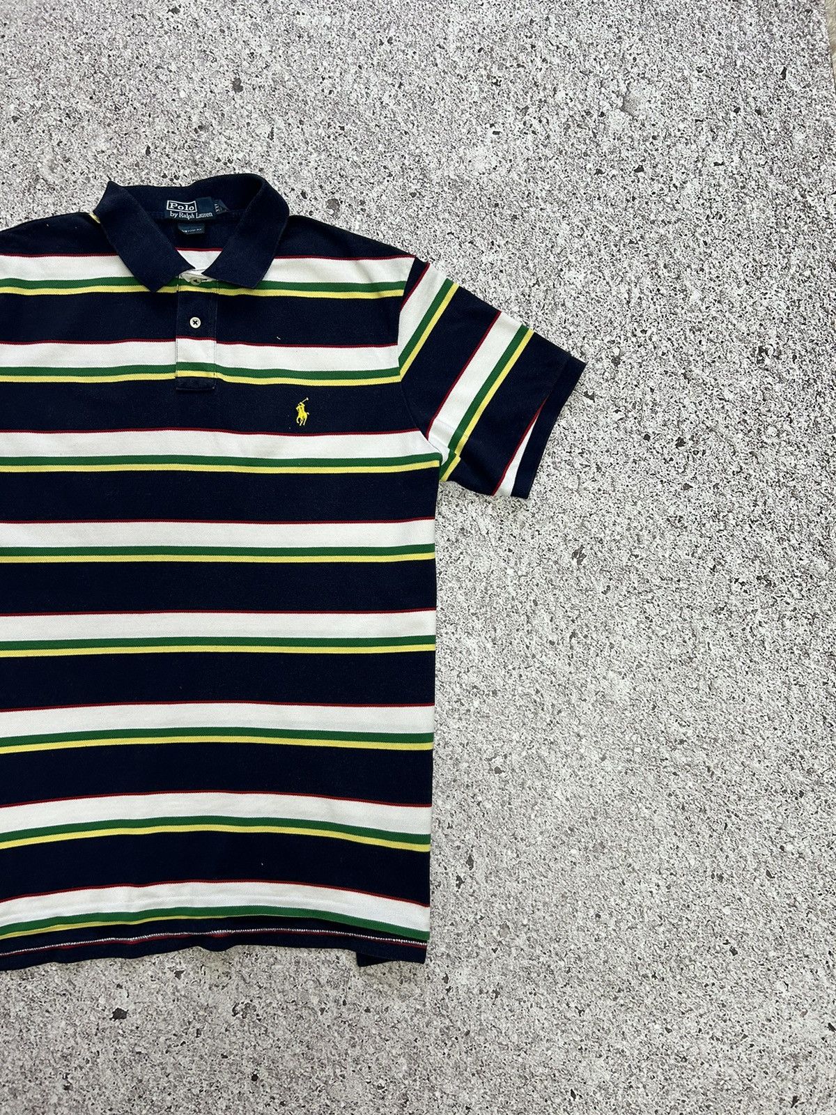 Polo Ralph Lauren × RRL Ralph Lauren × Rugby Ralph Lauren Vintage 90s Polo Ralph Lauren Classic Logo Polo T-Shirt Size US XXL / EU 58 / 5 - 3 Thumbnail
