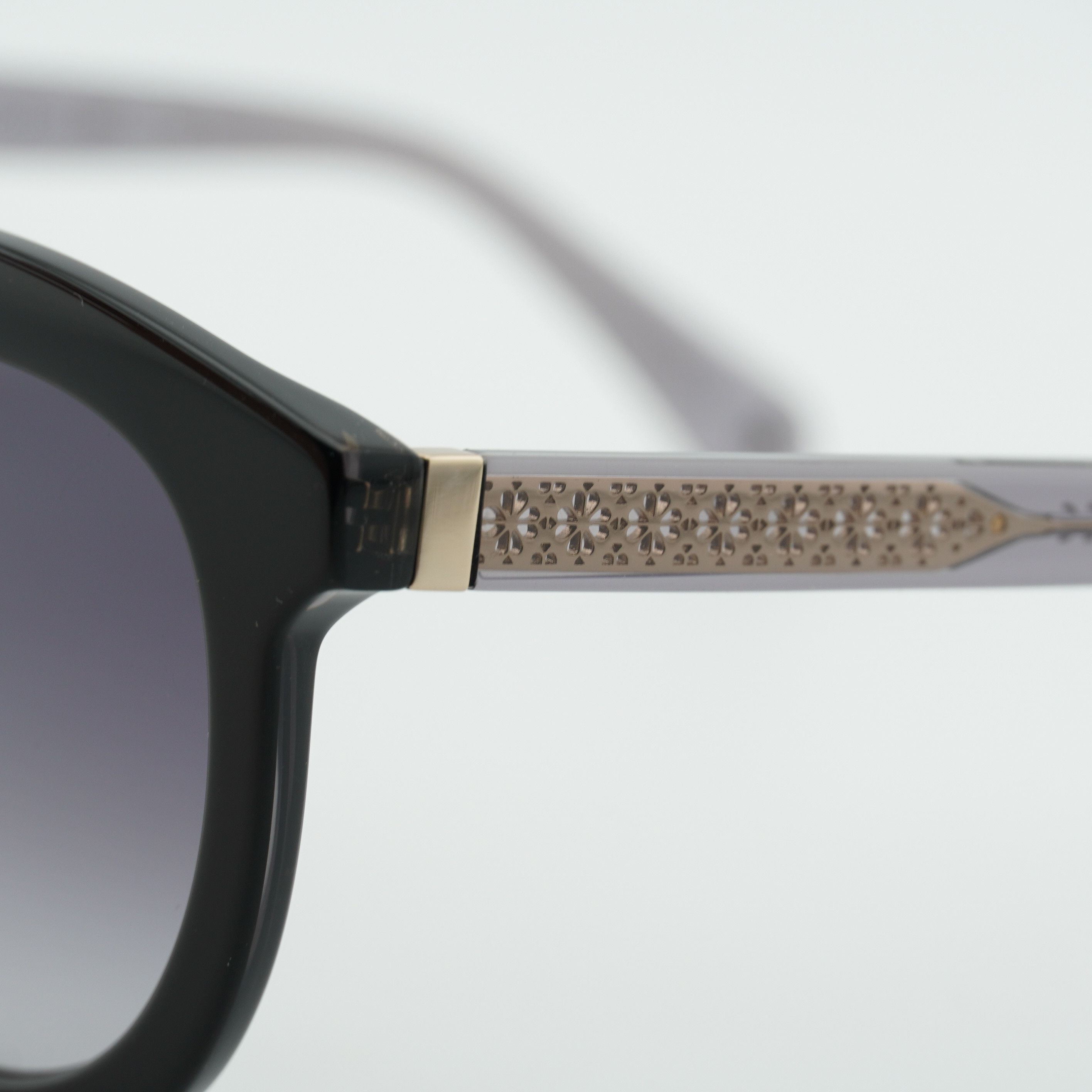 Kate Spade Kate Spade LILLIAN/G/S 0807 9O Sunglasses Black Round Frame Size ONE SIZE - 7 Thumbnail