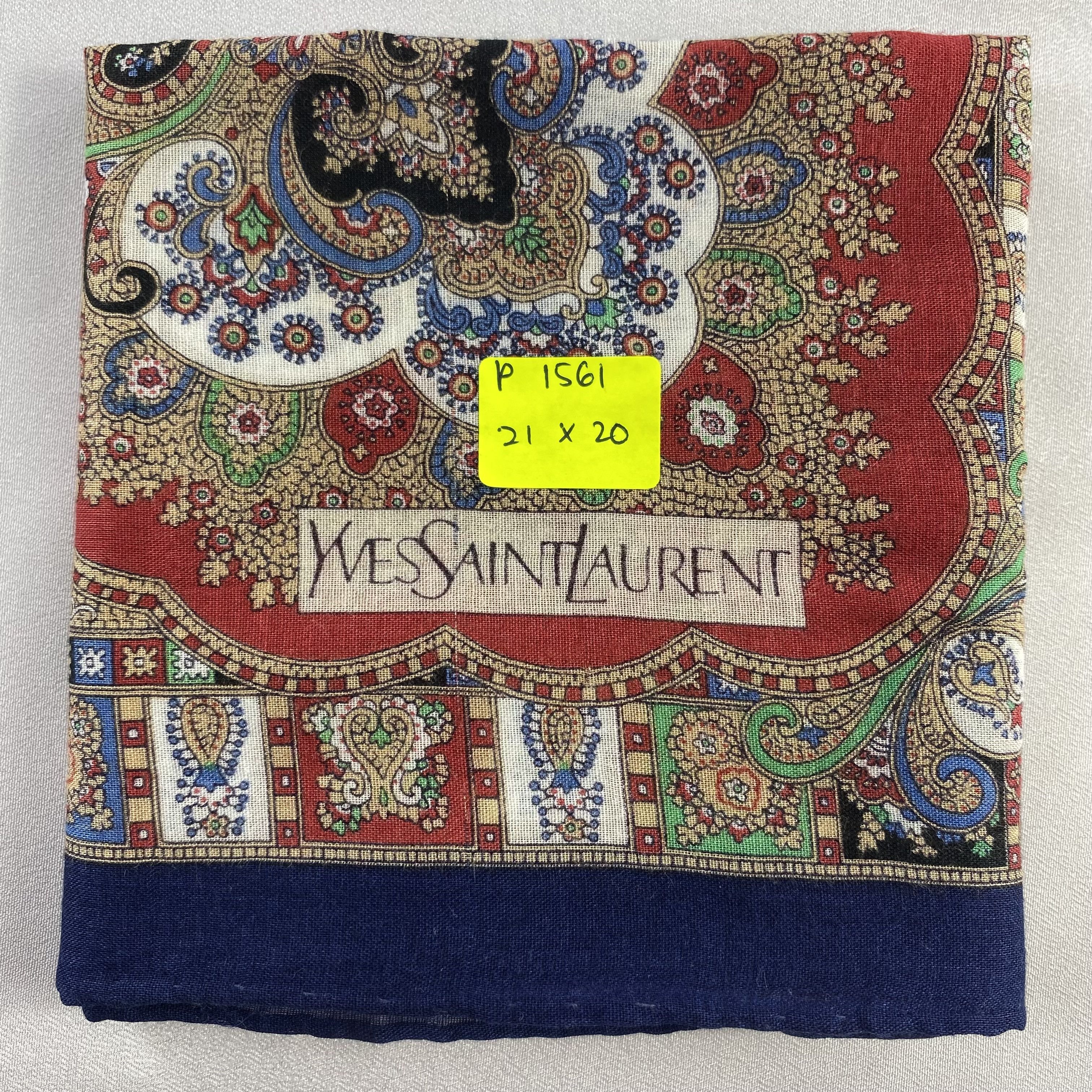 Vintage Yves Saint Laurent Handkerchief / Neckerchief-P1561 Size ONE SIZE - 5 Thumbnail