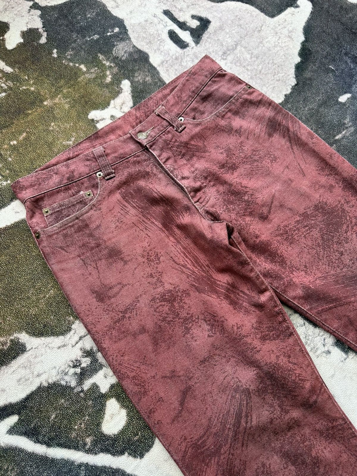 Tornado Mart 00’s Tornado Mart Japan trompe l’oeil denim archive Size US 31 - 4 Thumbnail