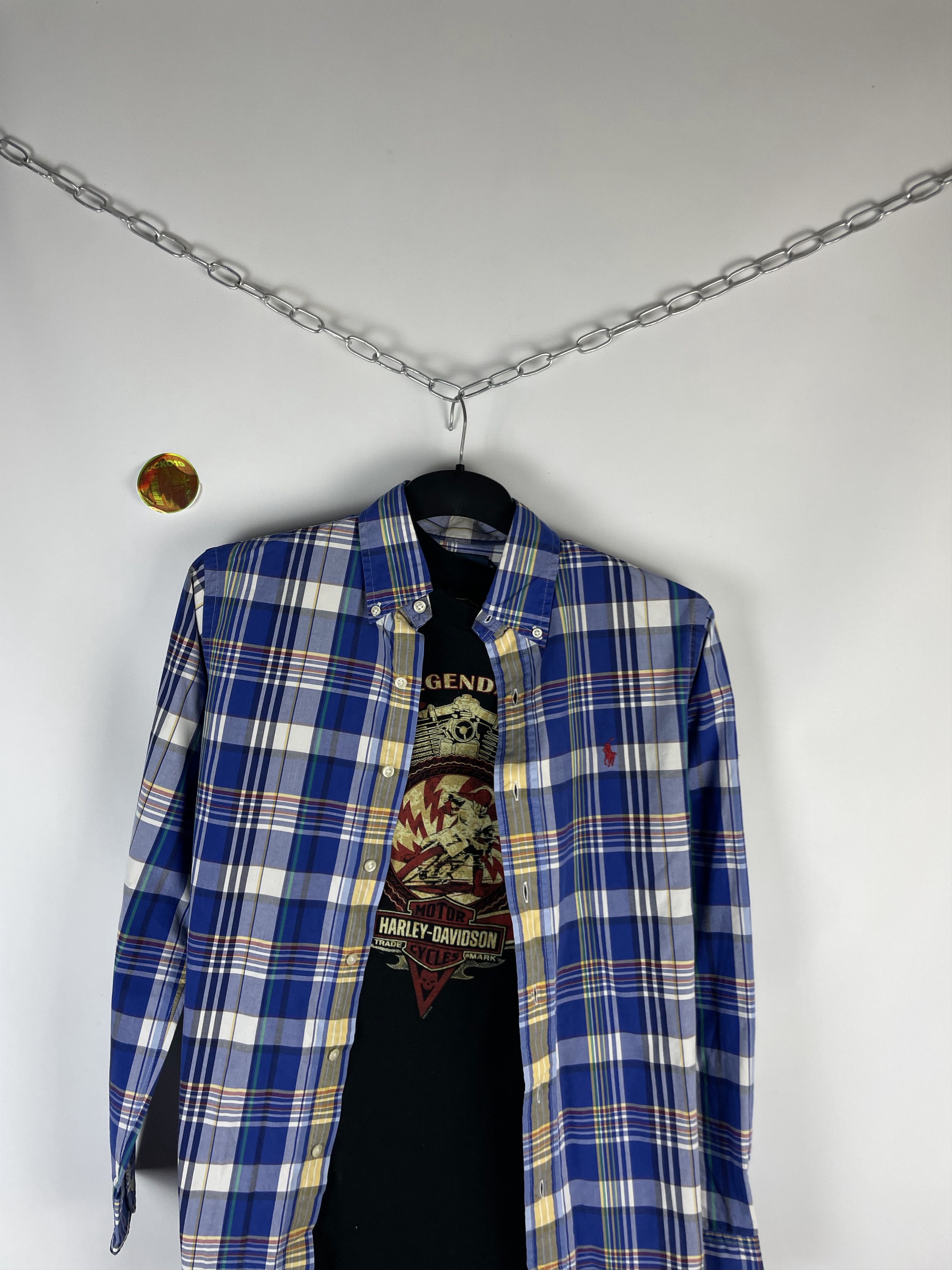 Flannel Flannel Polo Ralph Lauren Vintage Mens Shirt Size US S / EU 44-46 / 1 - 3 Thumbnail