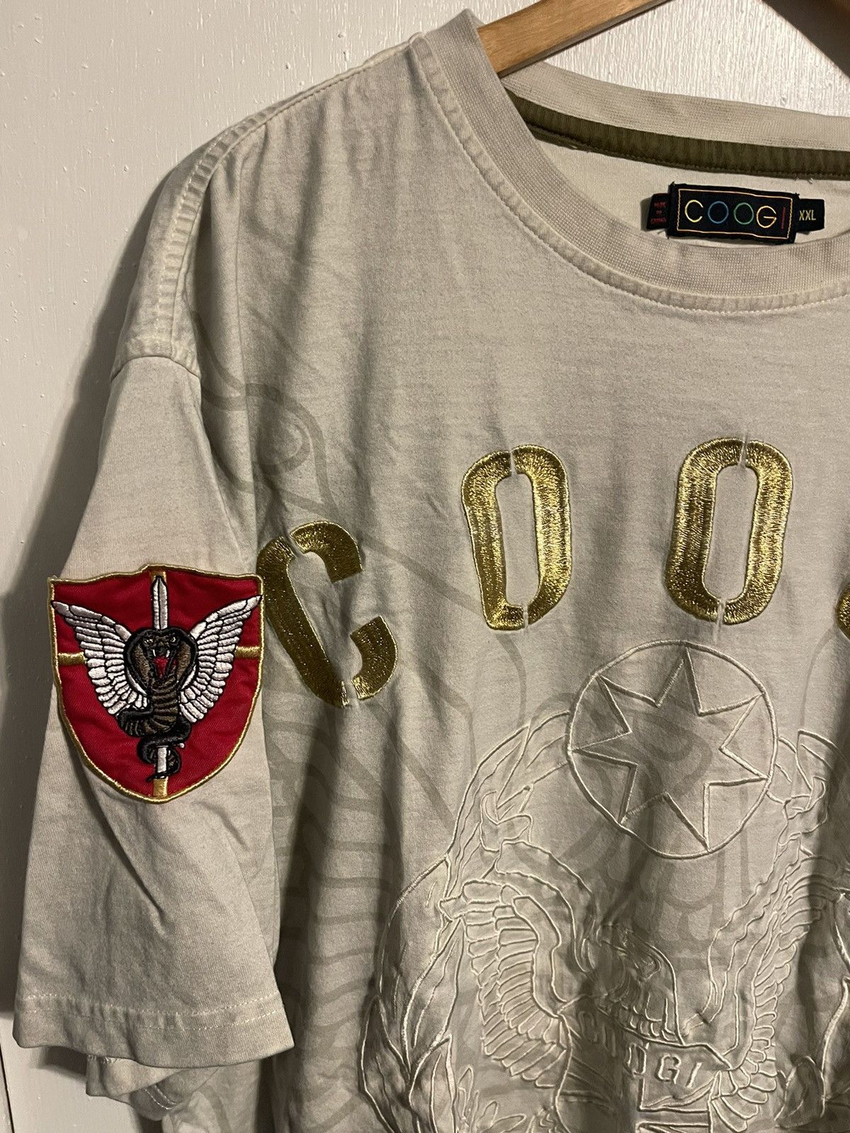 Coogi Vintage Coogi Soldier Tee Size US XXL / EU 58 / 5 - 3 Thumbnail