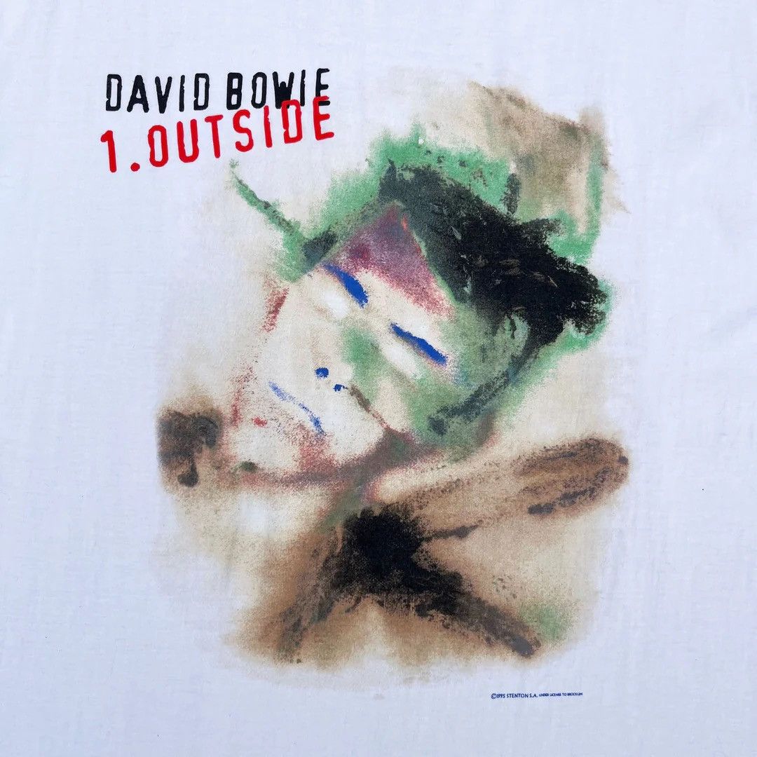 Band Tees × Vintage David Bowie 1995 90s Vintage Outside World Tour Band T-Shirt Size US XL / EU 56 / 4 - 3 Thumbnail