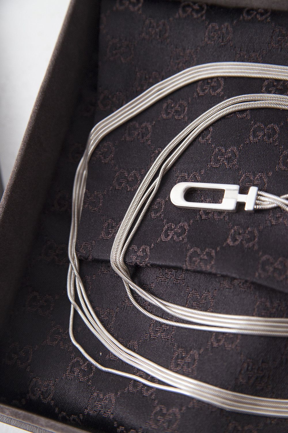 Gucci Sterling silver G buckle necklace Size ONE SIZE - 9 Thumbnail