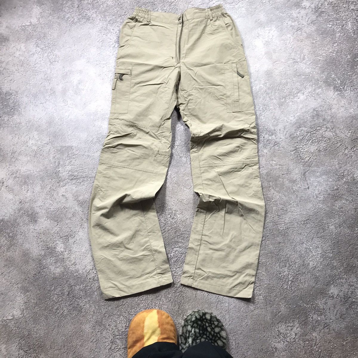 Vintage Vintage 90s Baggy Cargo Pants Distressed Parachute Grunge 29 Size 29" - 2 Thumbnail