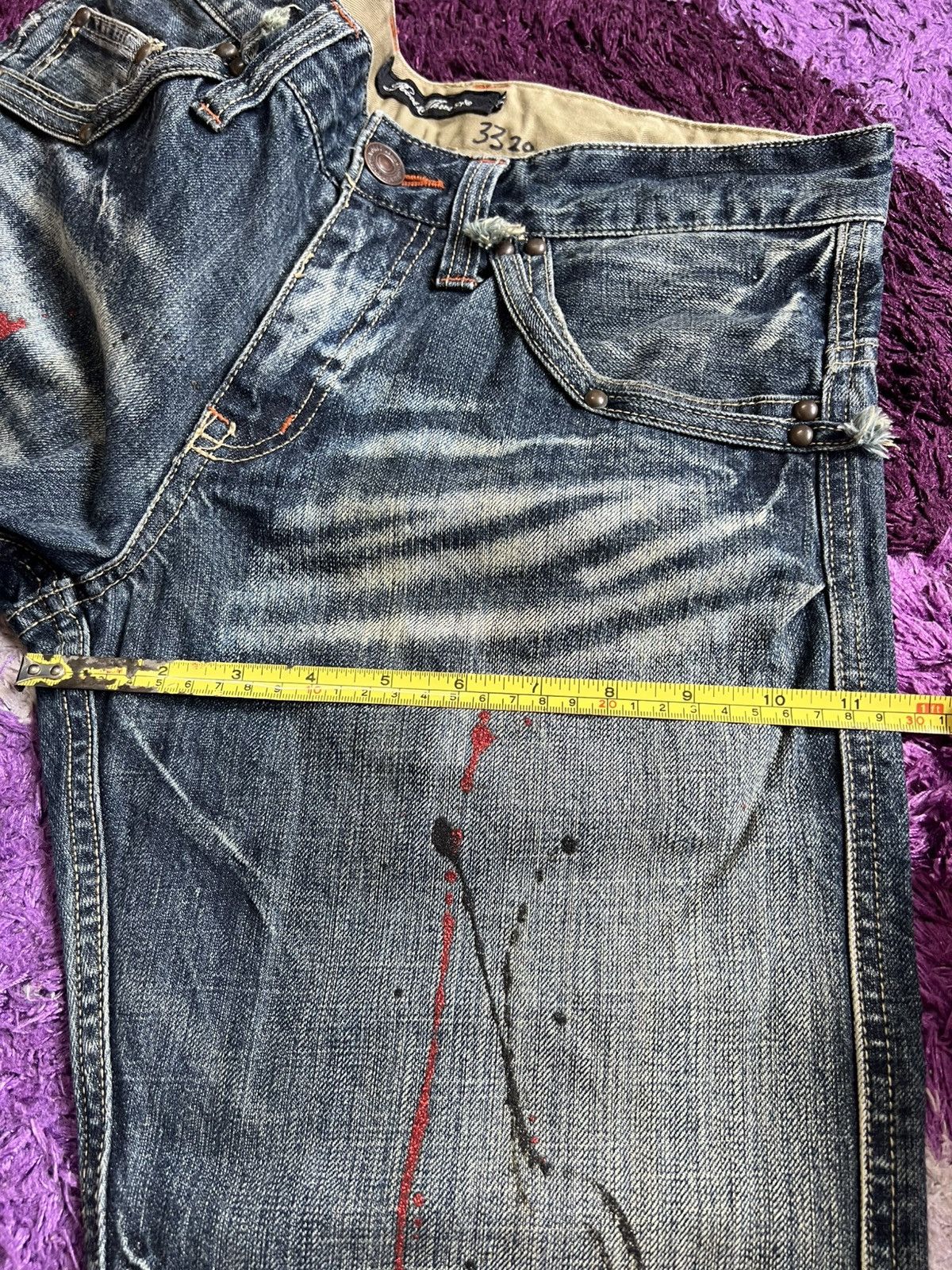 If Six Was Nine × Japanese Brand × Vintage Root Three Style Flare Denim Jeans Size US 32 / EU 48 - 13 Thumbnail
