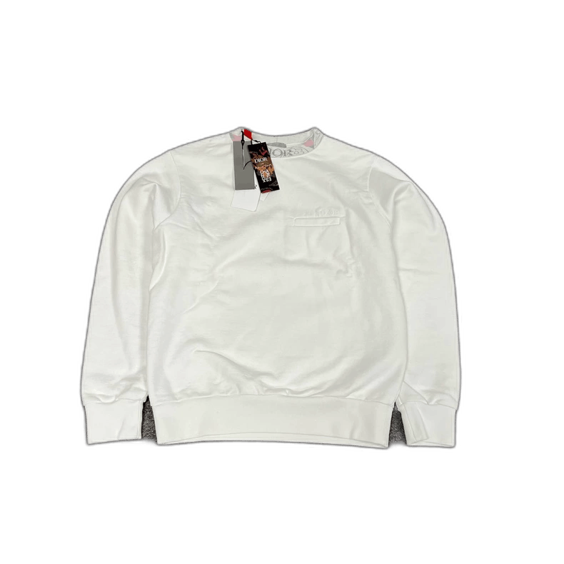 Dior Dior Logo White Crew Neck Sweatshirt Size XXS / US 00 / IT 34 - 1 Thumbnail