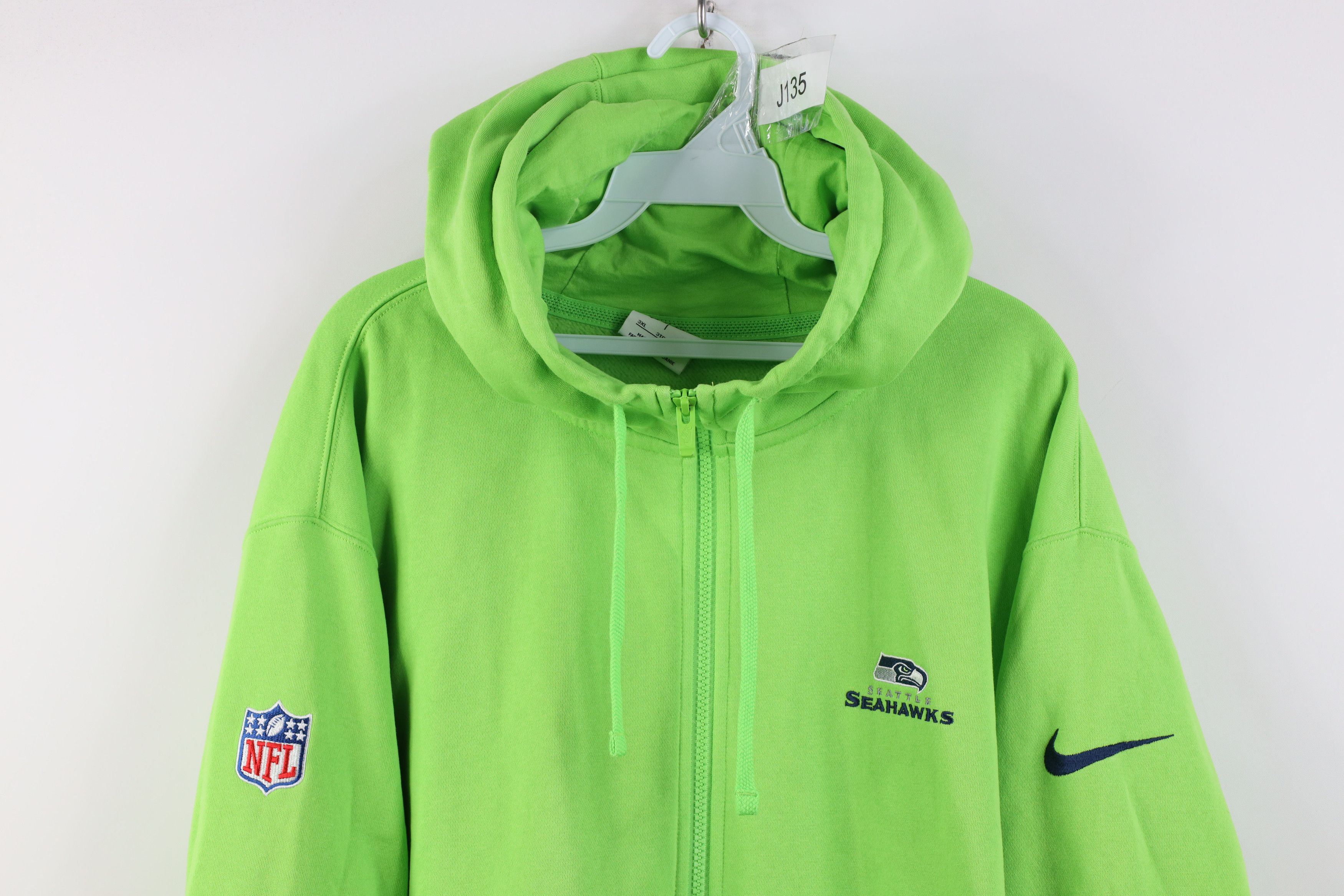 Nike Nike NFL Seattle Seahawks Full Zip Hoodie Sweatshirt Size US XXL / EU 58 / 5 - 2 Thumbnail