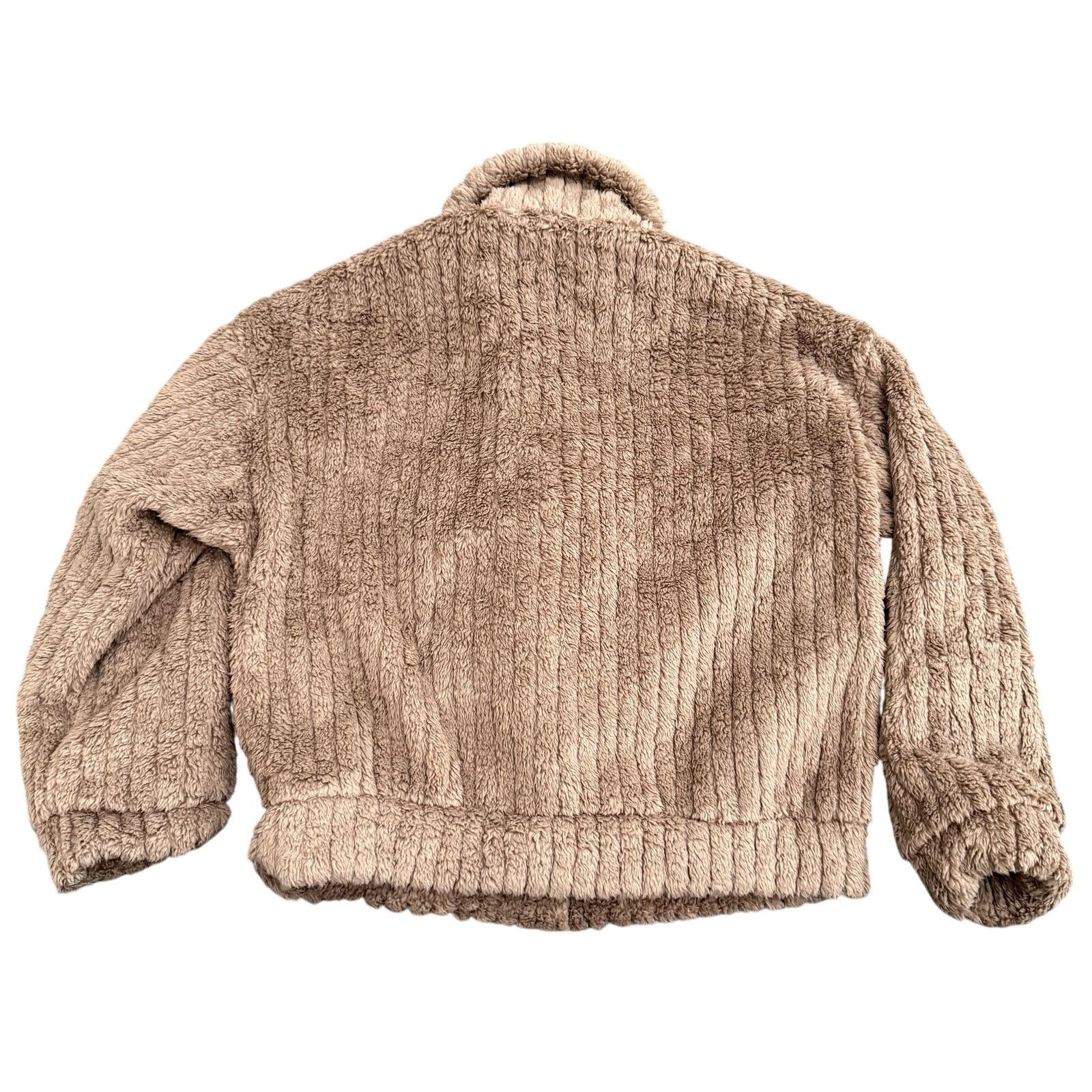 Shein Women's Fuzzy Button Down Jacket in Brown, Size XL Size XL / US 12-14 / IT 48-50 - 2 Thumbnail