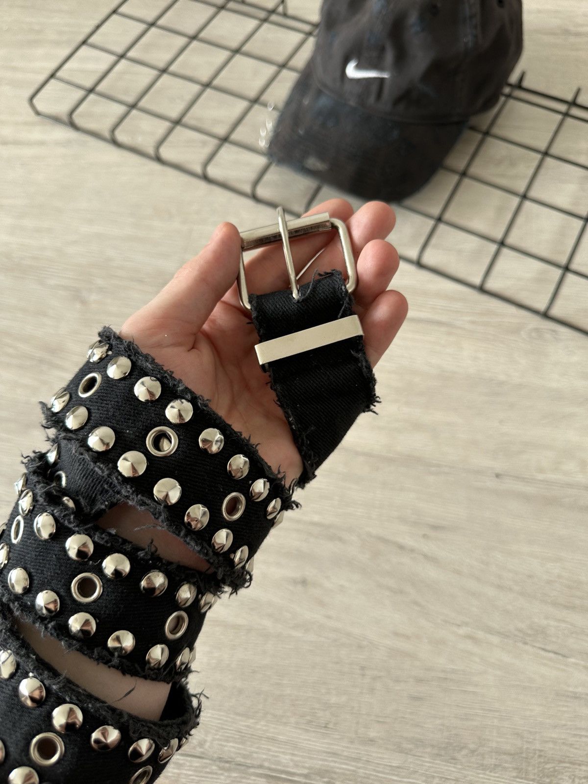 Japanese Brand × Vintage Vintage Rhinestones Distressed Y2K Belt Size ONE SIZE - 3 Thumbnail