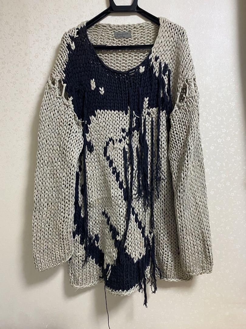 Yohji Yamamoto yohji yamamoto pour homme 02aw archive low gauge knit Size US L / EU 52-54 / 3 - 2 Thumbnail
