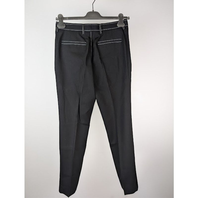 Burberry o1rshd1 Straight-Fit Tapered Tailored Trousers Pant in Black Size US 30 / EU 46 - 15 Thumbnail