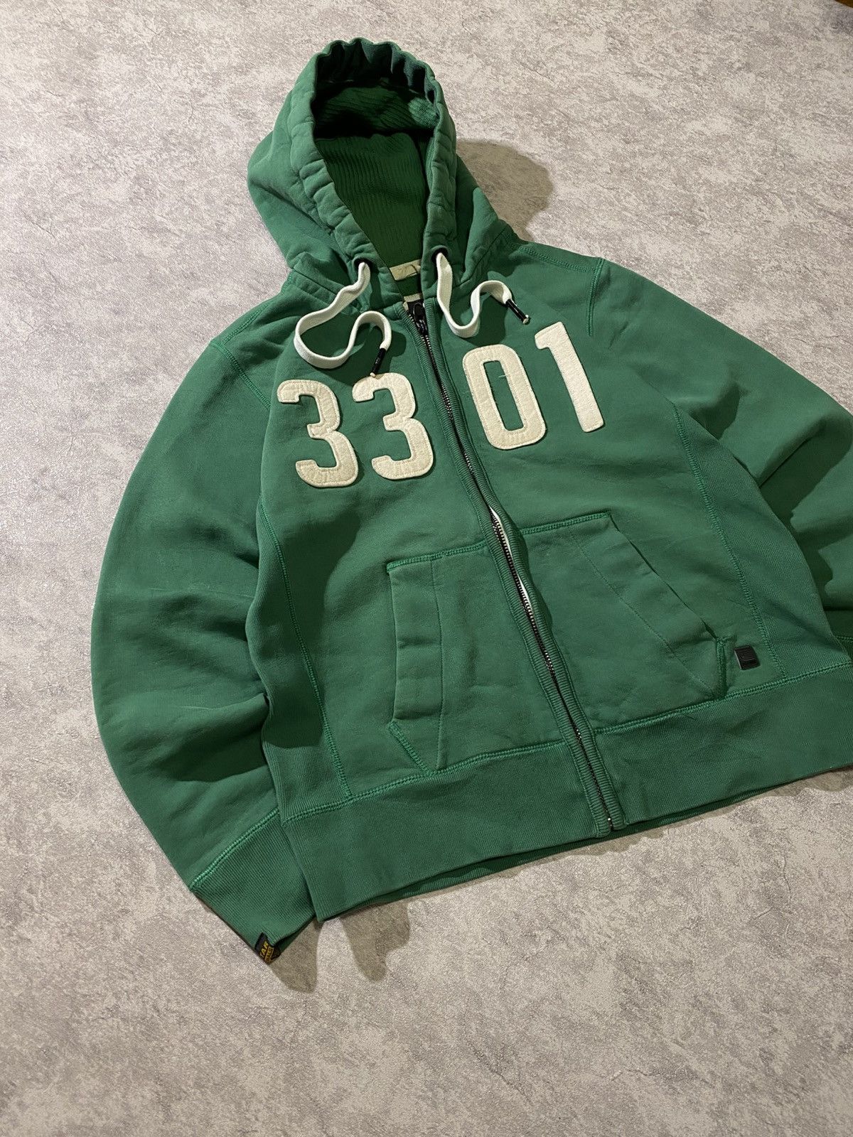 G-Star G-Star Raw 3301 Forest Green Full Zip Hoodie Size US M / EU 48-50 / 2 - 5 Thumbnail