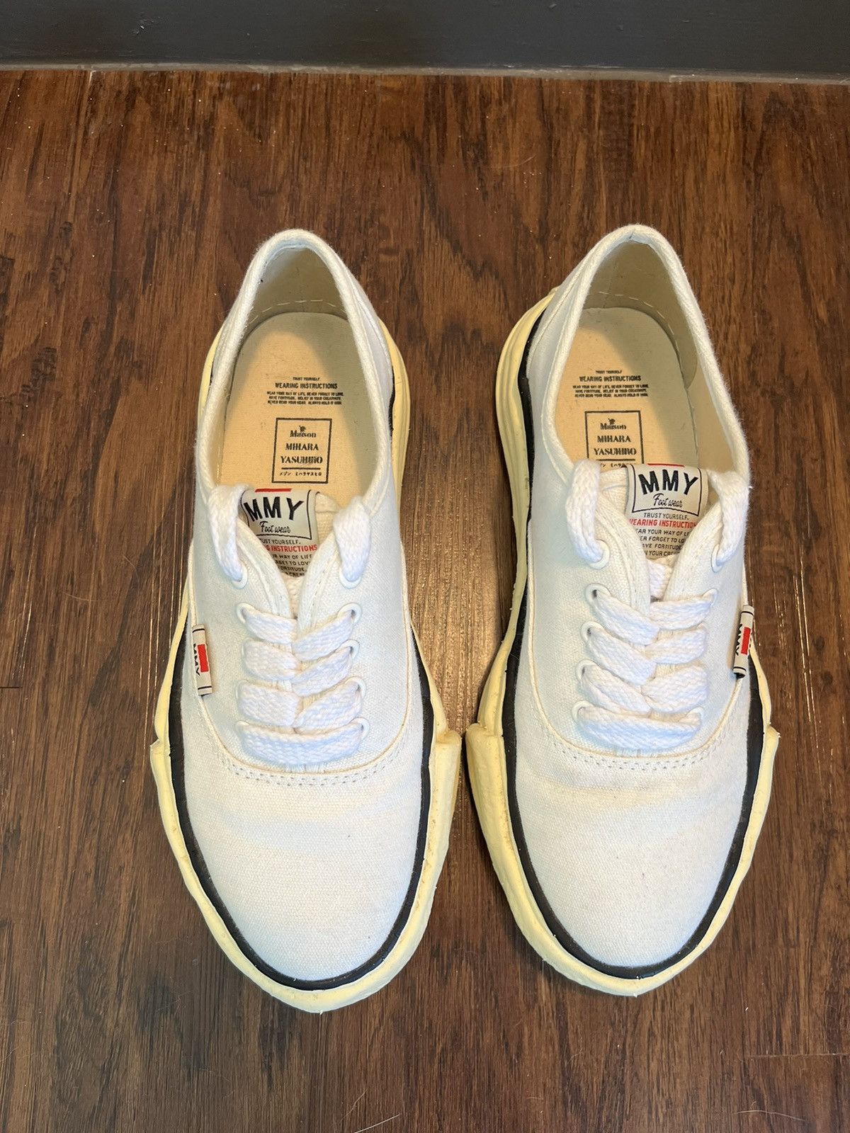 Maison MIHARA YASUHIRO MMY WHITE WITH “AGED” SOLE Size US 9 / EU 42 - 2 Thumbnail