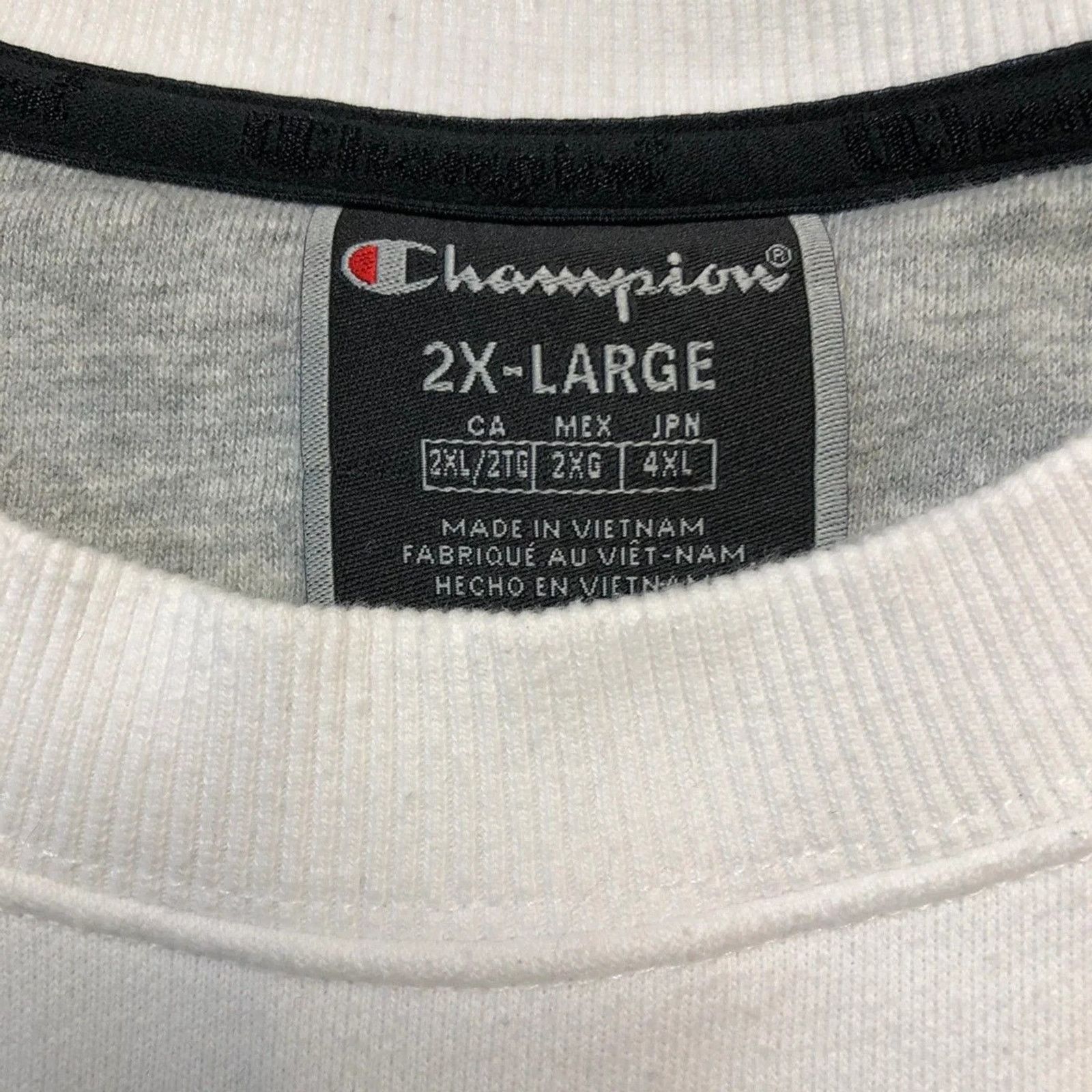Champion × Vintage Champion Sweatshirt Script Spell Out AOP Pullover Crewneck Size US XL / EU 56 / 4 - 8 Thumbnail
