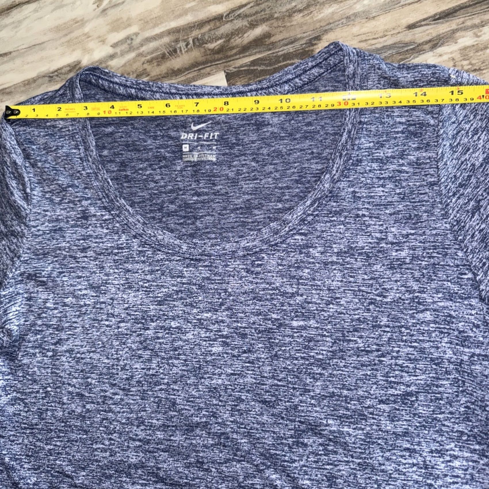 Nike Nike Dri-FIT T-Shirt Heather Blue Women Short Sleeve Top Medium Size M / US 6-8 / IT 42-44 - 6 Thumbnail