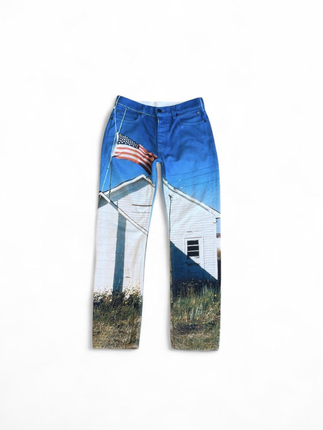 Raf Simons x Calvin Klein American Flag Printed Jeans