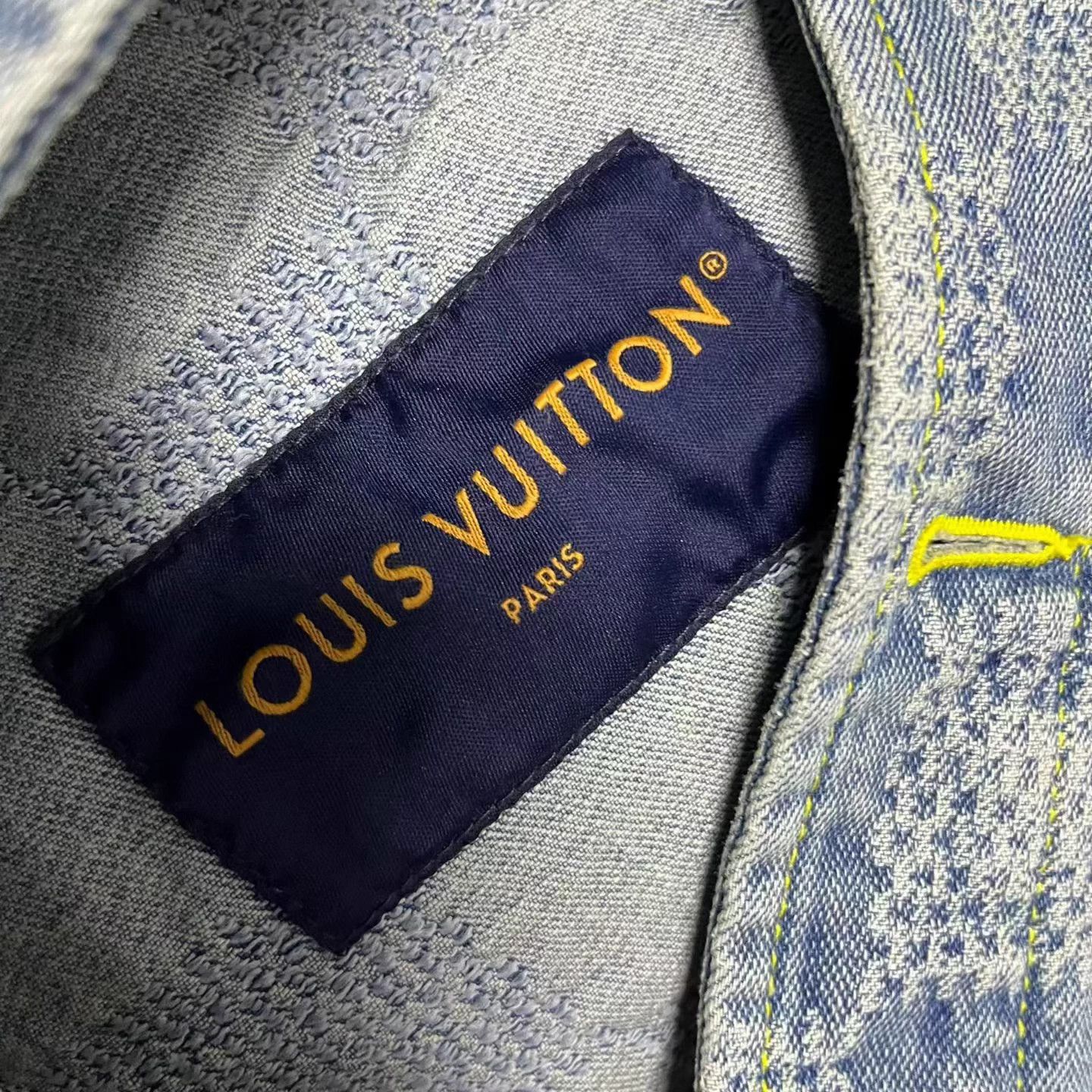 Louis Vuitton LV blue checkered single-breasted denim jacket NWT Size US L / EU 52-54 / 3 - 3 Thumbnail