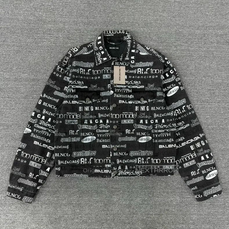 Balenciaga Balenciaga Black danmu denim jacket Size US S / EU 44-46 / 1 - 1 Thumbnail