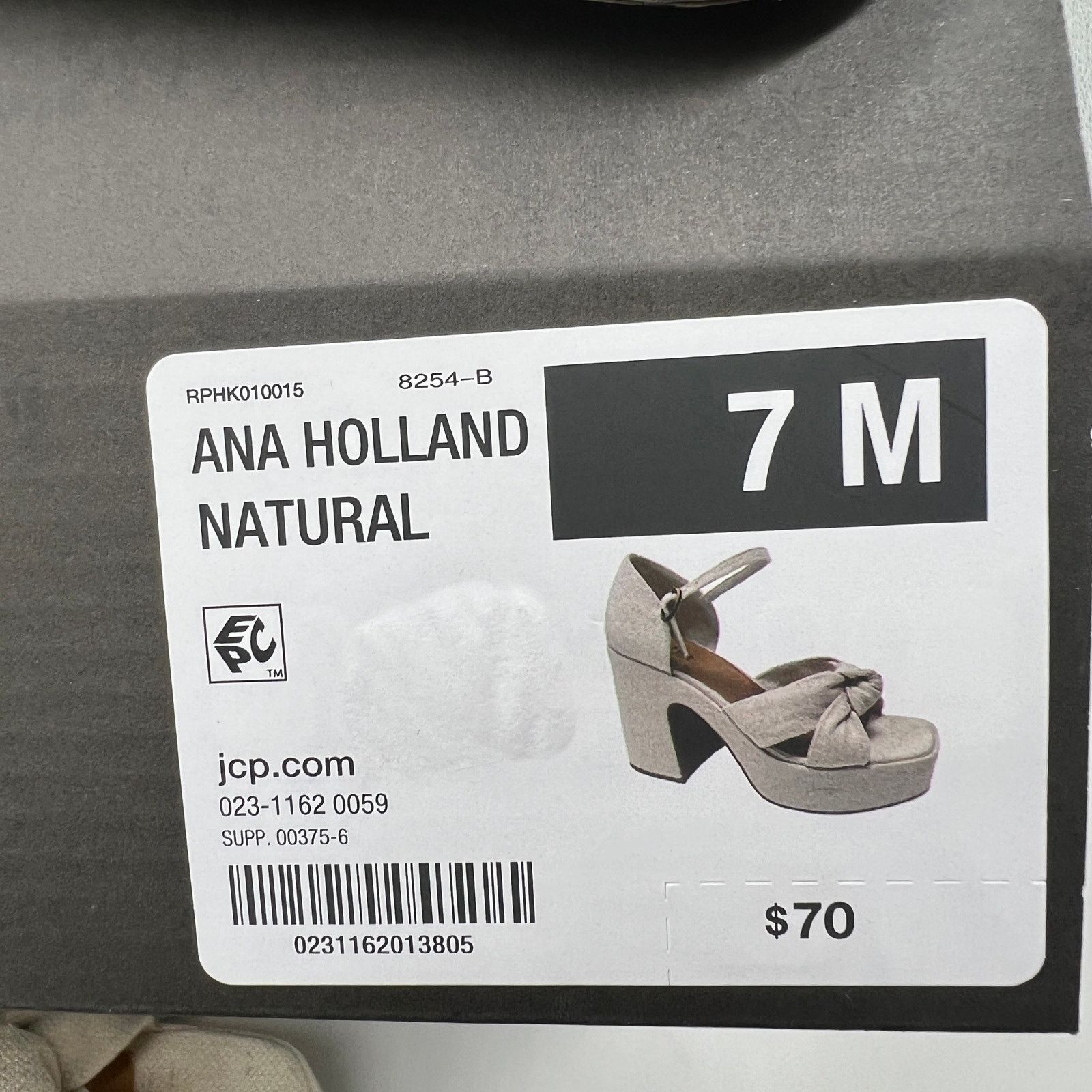 Other a.n.a Womens Holland Heeled Sandals Denim Platform Size US 7 / IT 37 - 9 Thumbnail