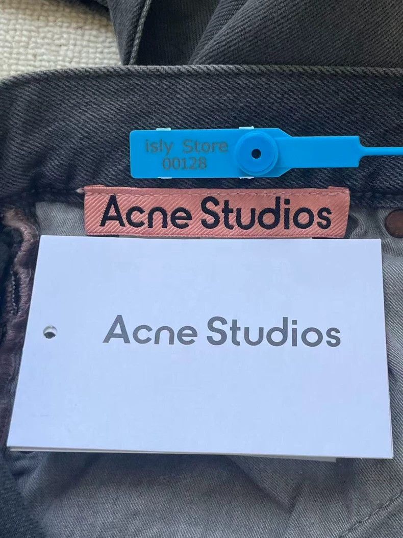 Acne Studios acne studios size:29 Solid-colored mid-waist jeans 2506-Ne Size 22" - 4 Thumbnail
