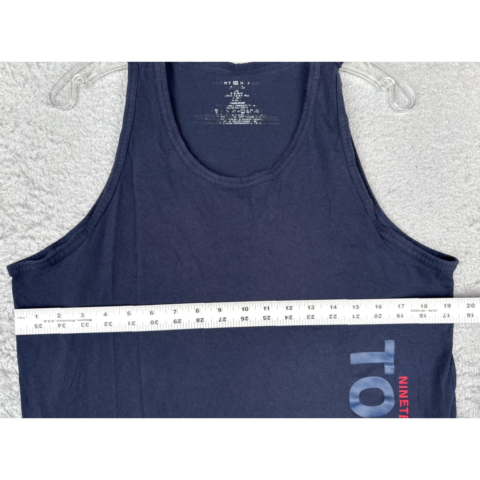 Tommy Hilfiger Tommy Hilfiger Jeans Shirt Women L Blue Tank Sleeveless Scoop Neck Cotton Size L / US 10 / IT 46 - 7 Thumbnail