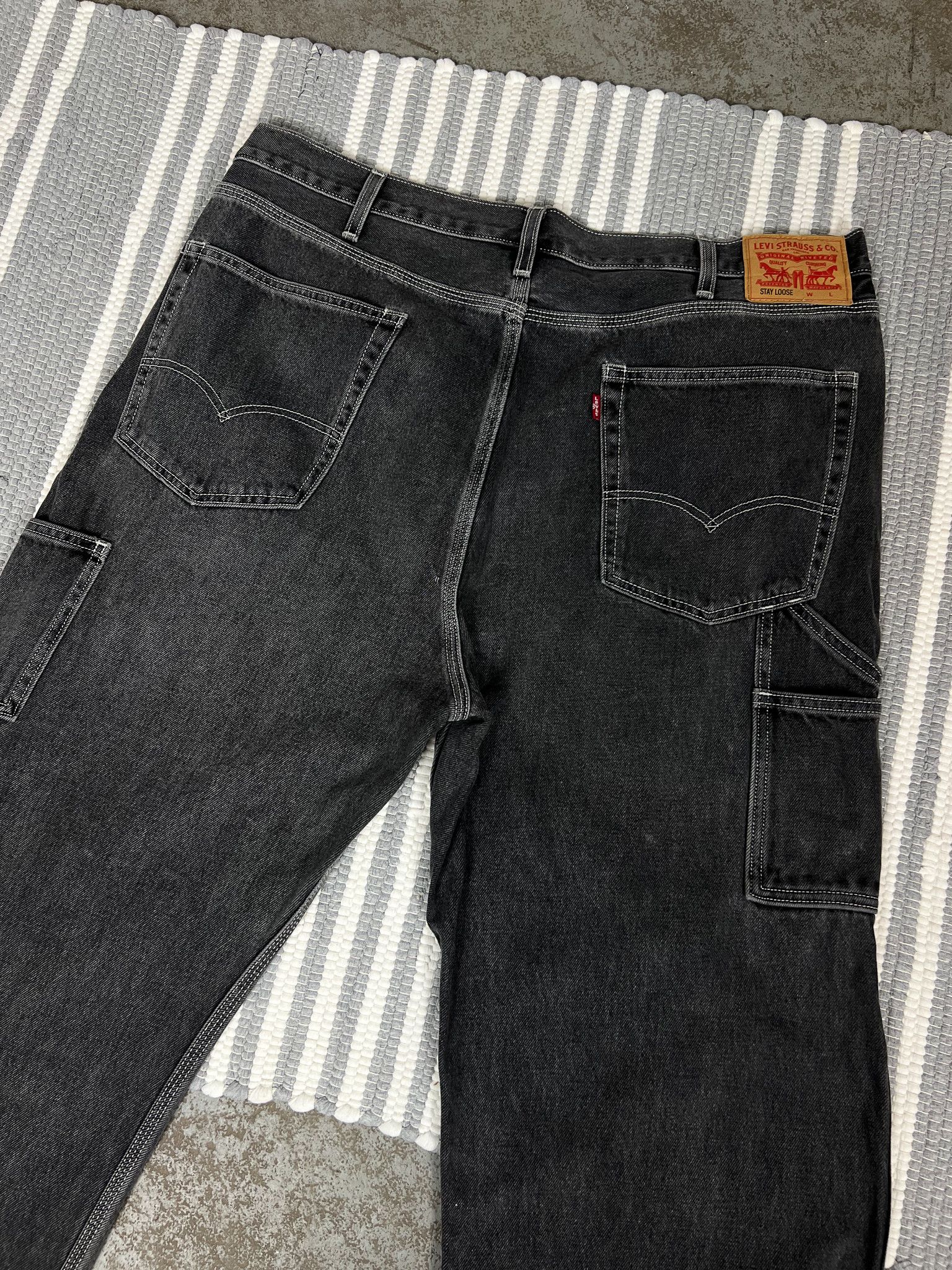 Levi's Vintage Levis Carpenter Gray Denim Pants Jeans 40x30 Size US 40 / EU 56 - 5 Thumbnail