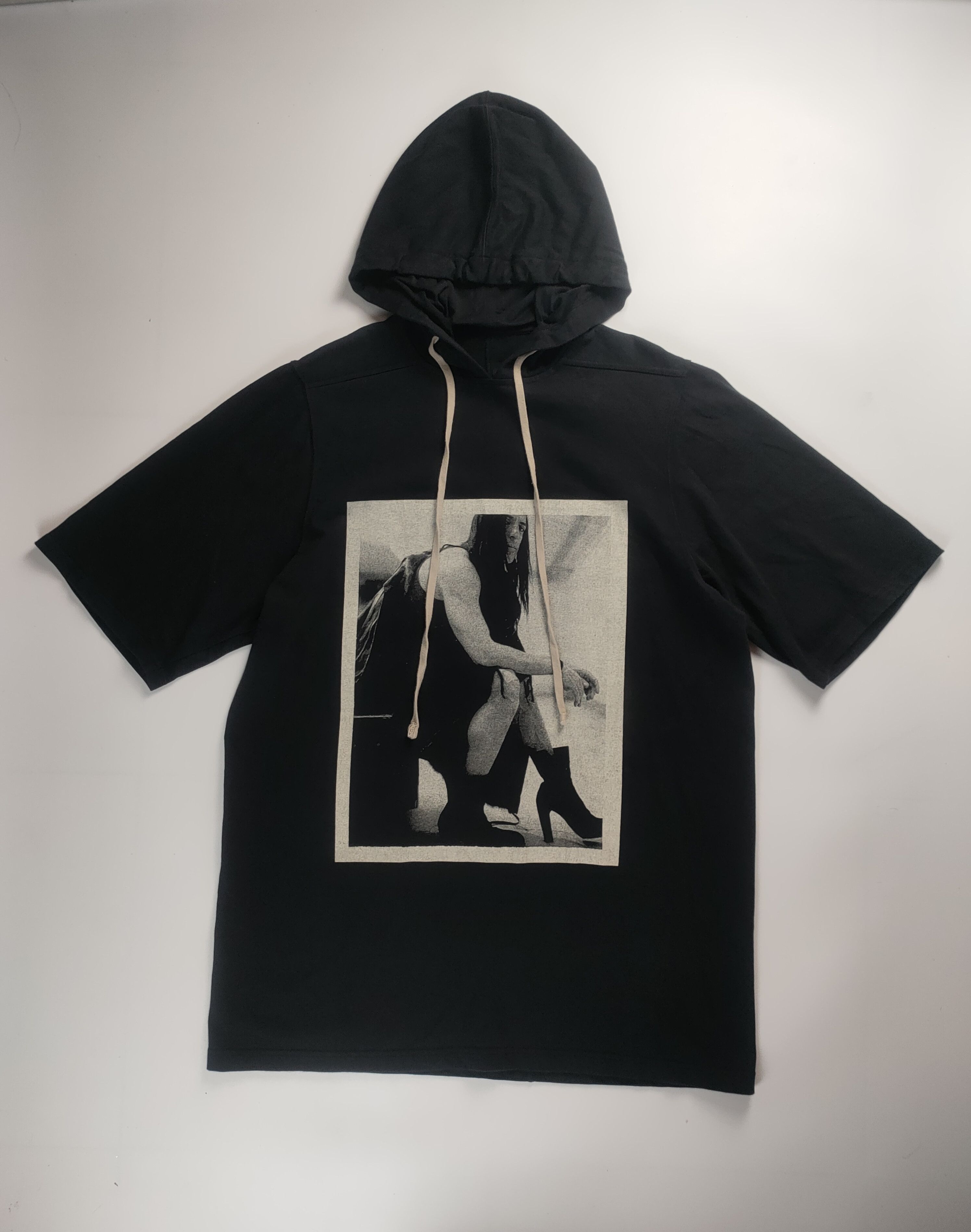 Rick Owens Drkshdw Rick Owens DRKSHDW Graphic Hoodie Tee Size US S / EU 44-46 / 1 - 1 Thumbnail