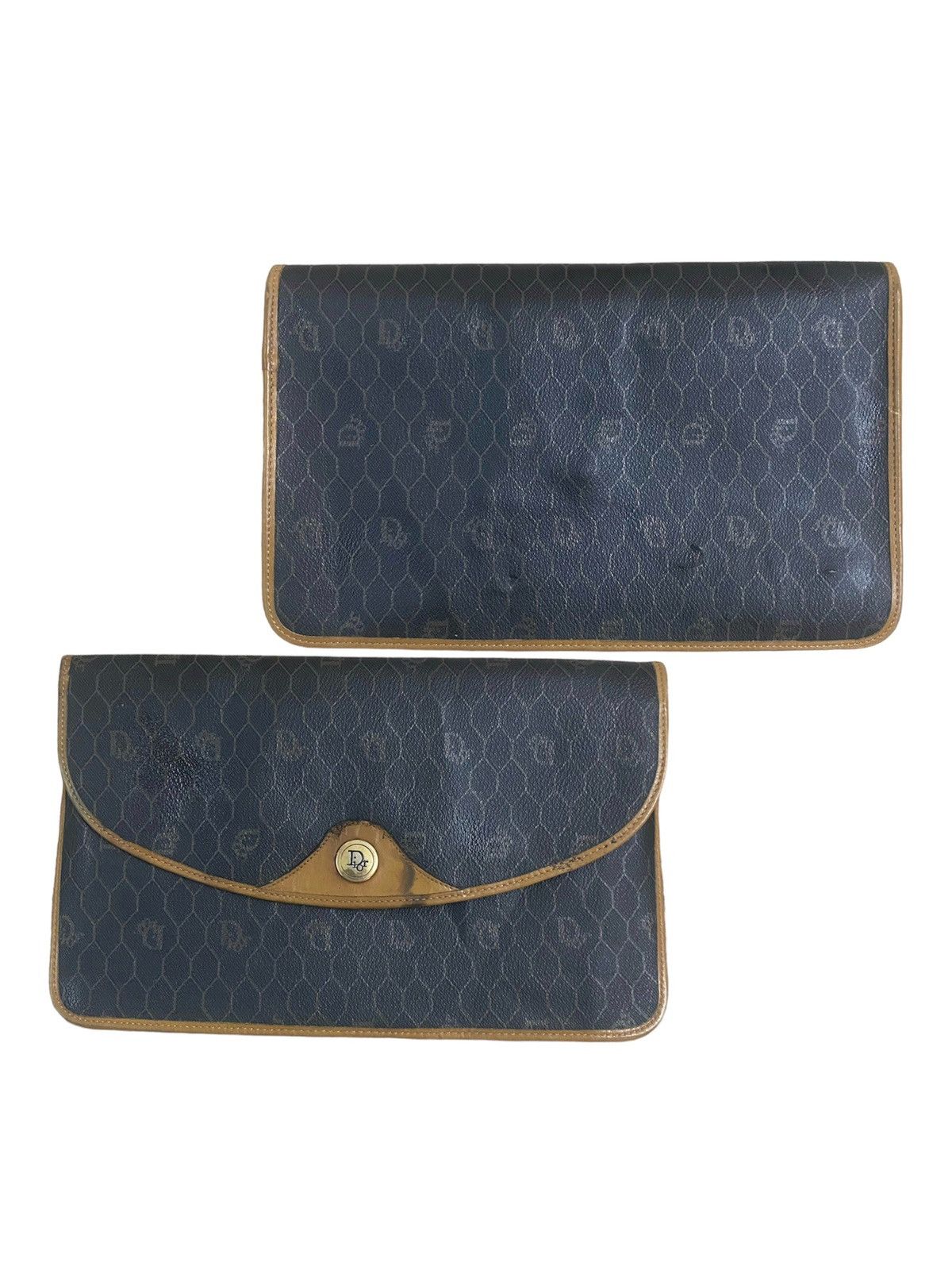 Christian Dior Monsieur × Dior Vintage Honeycomb Dior Clutch Bag Size ONE SIZE - 3 Thumbnail