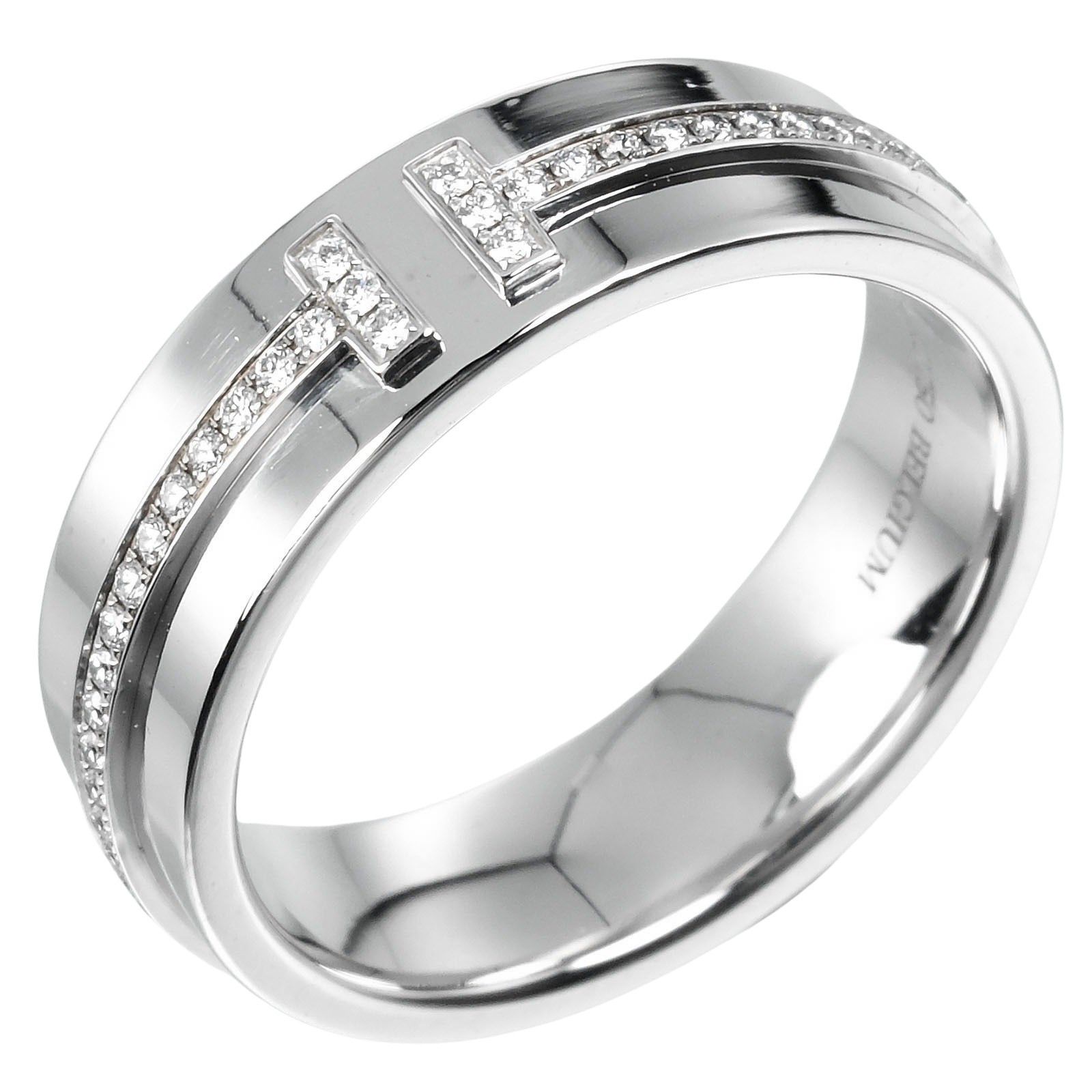 Tiffany & Co. Tiffany & Co. Tiffany T Ring 18K White Gold and Diamonds Size ONE SIZE - 1 Thumbnail