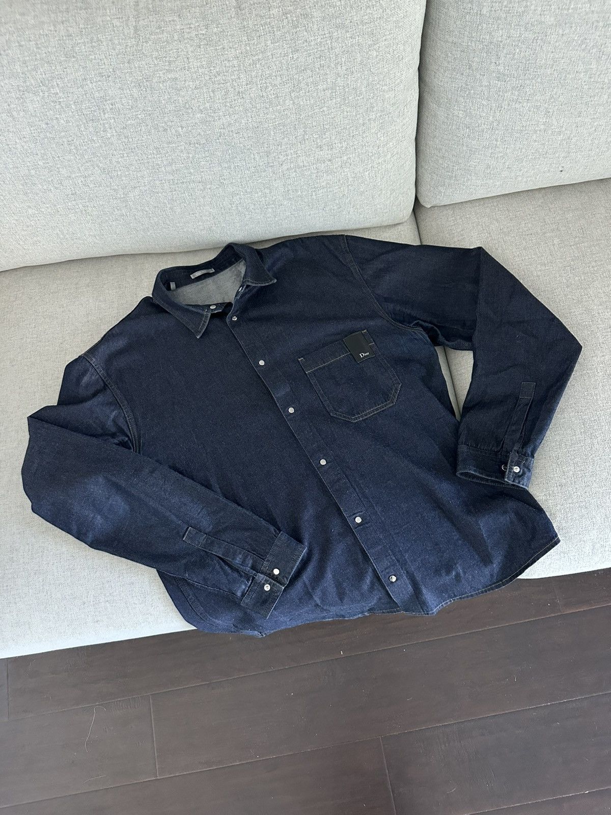 Dior Dior Denim Button Up Shirt Size US L / EU 52-54 / 3 - 2 Thumbnail